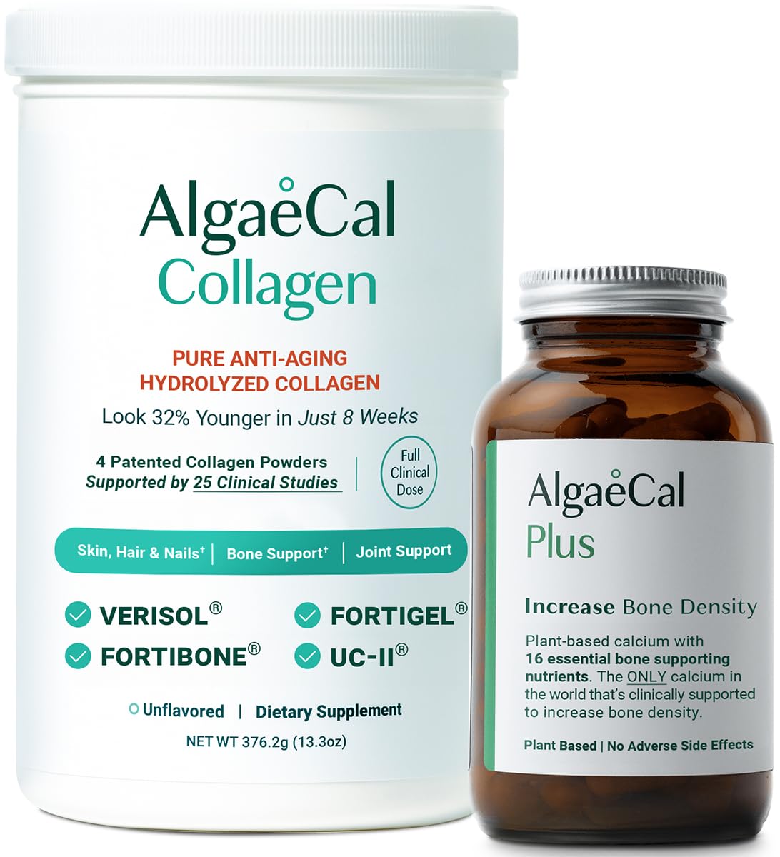 ALGAECAL Calcium & Collagen Bundle Capsules 30 Count