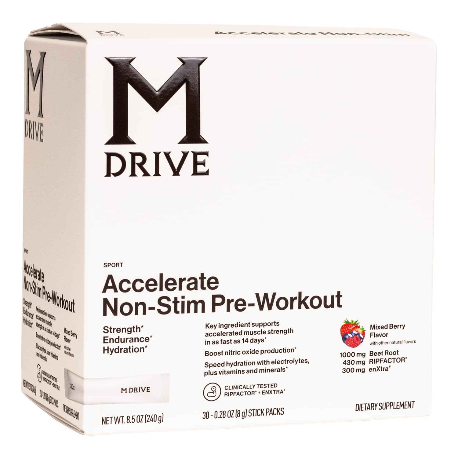 Mdrive Accelerate Pre-Workout Powder, 8.4 oz