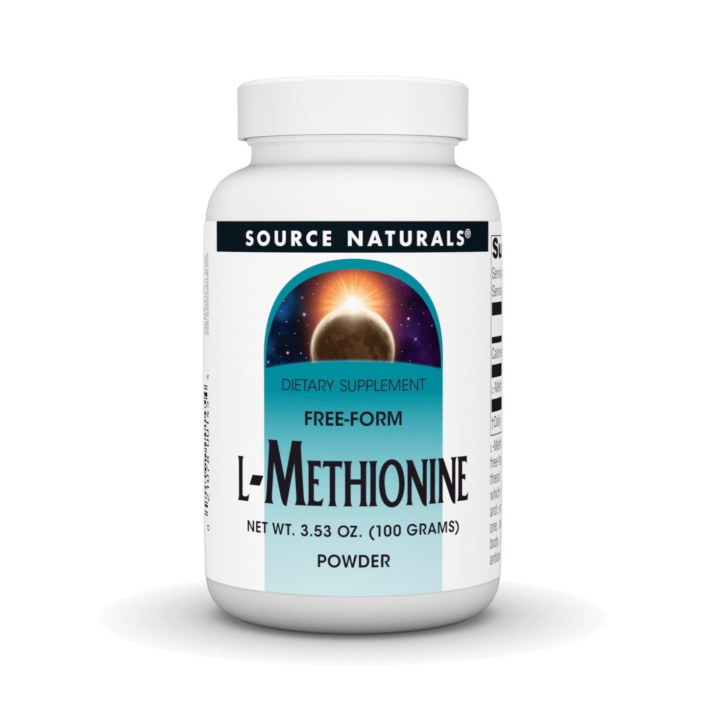 Source Naturals L-Methionine Free-Form Powder, 3.53 Ounce