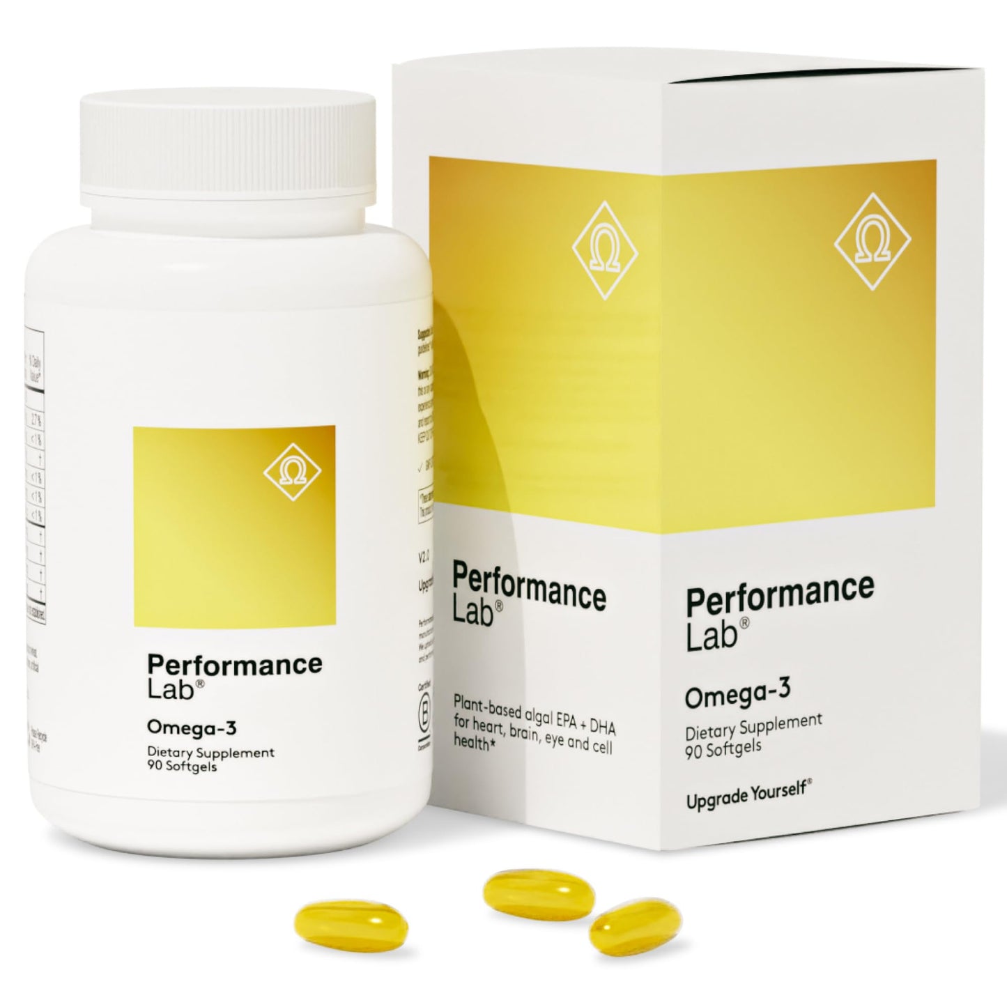 Performance Lab Omega-3 Dietary Supplement from Algae Softgels 90