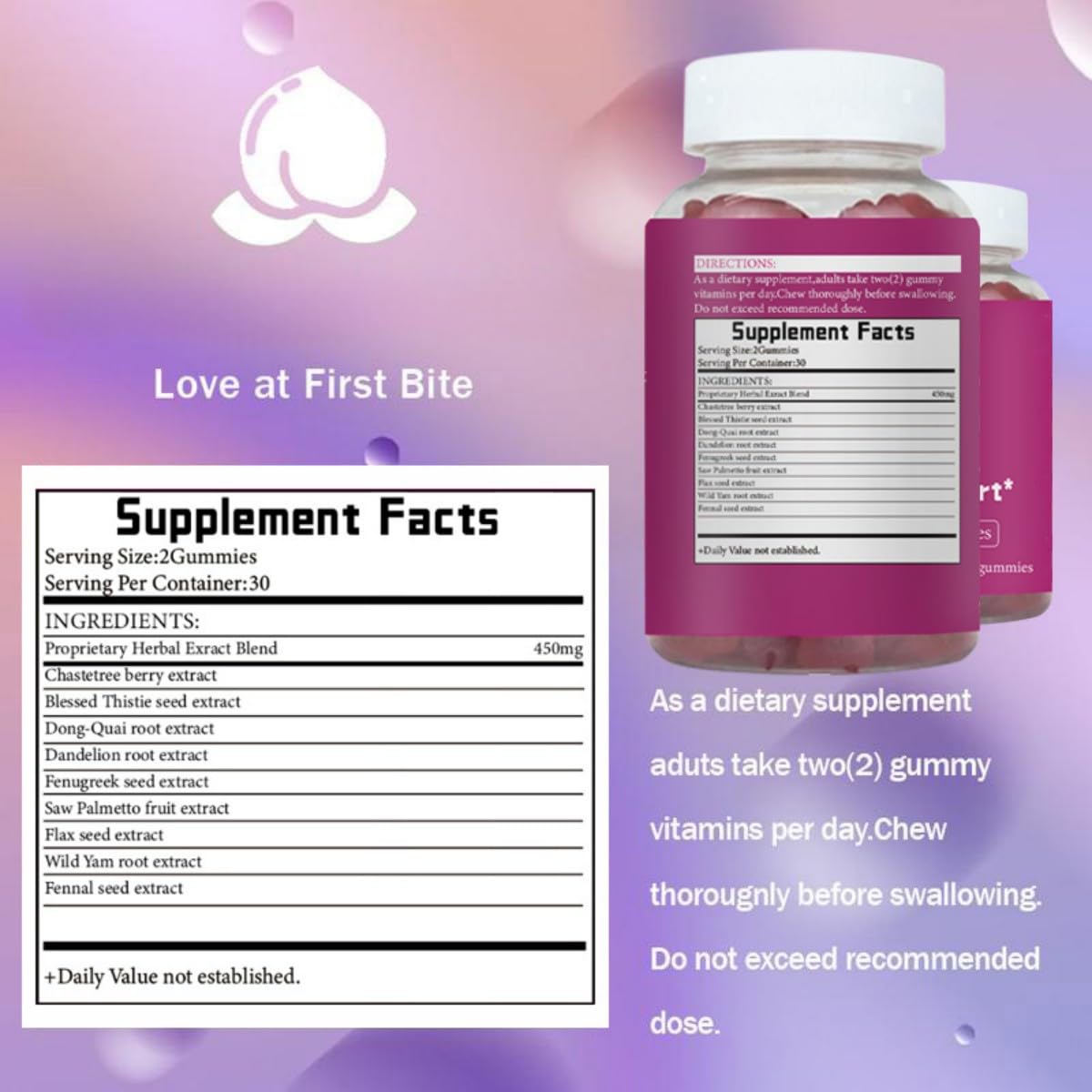 DrBuma Top Support Gummies for Women Gummy 60 Gummies