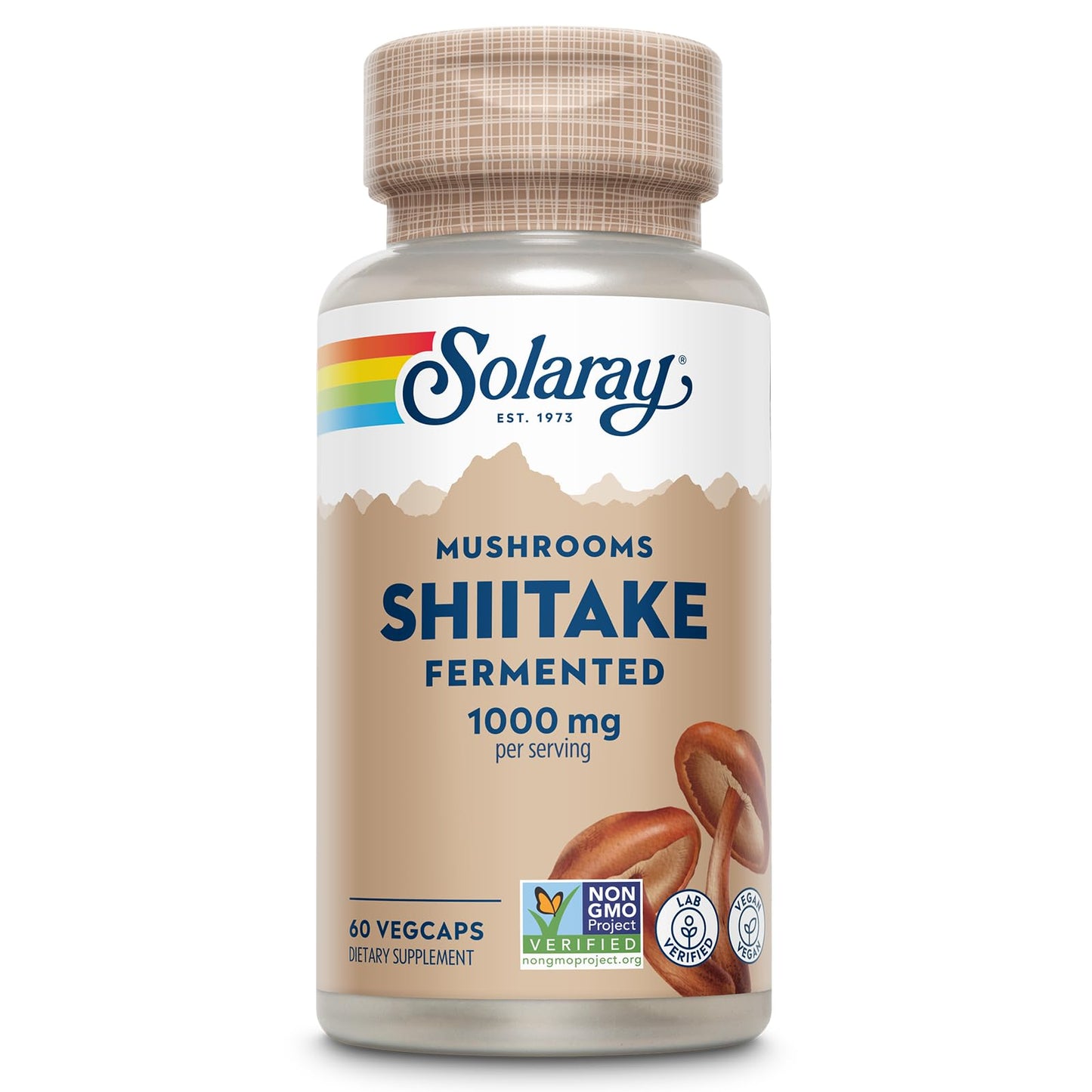 SOLARAY Fermented Shiitake Mushroom 500mg VegCap 60