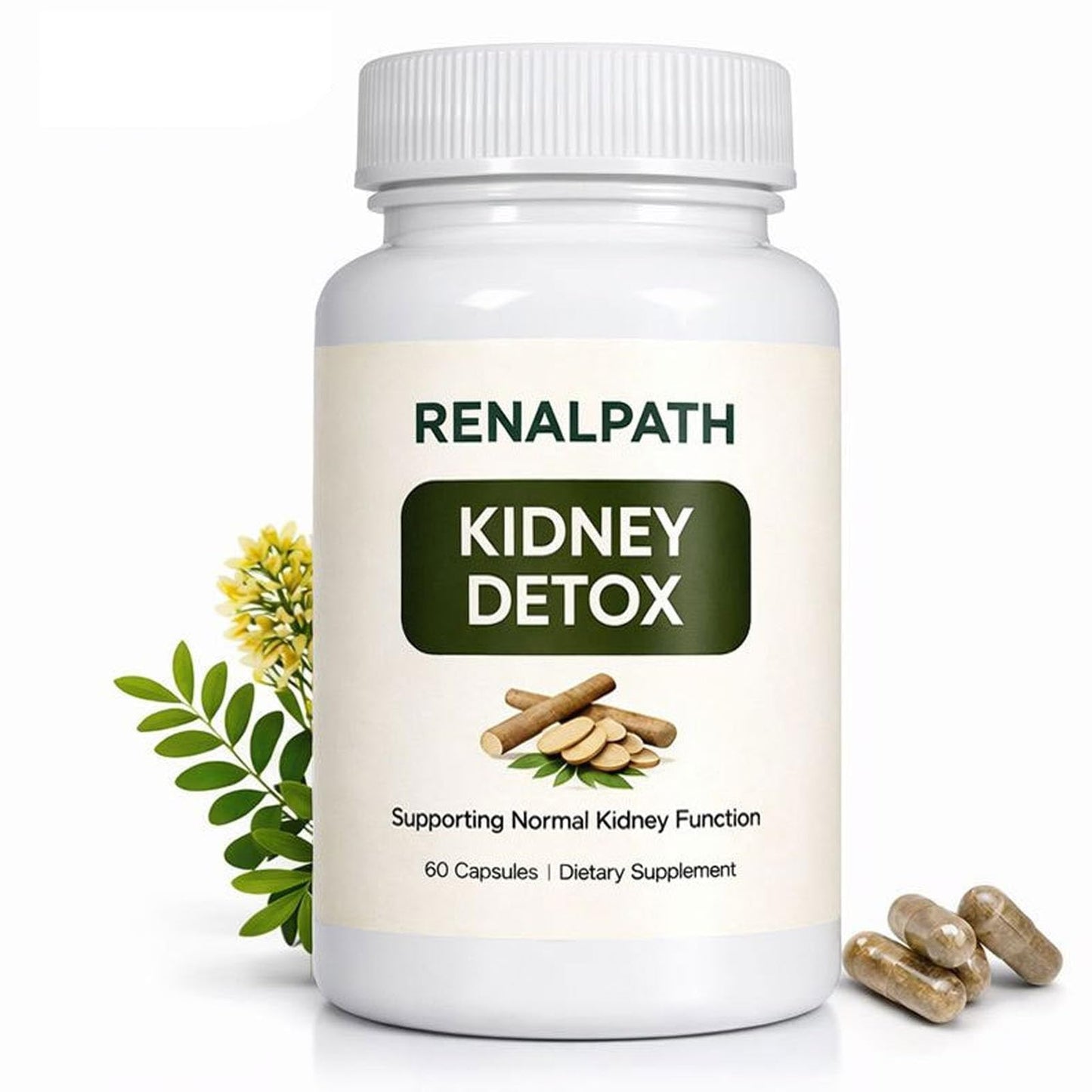 Rulinal RenalPath Astragalus Capsules - Astragalus Root Extract - Kidney Health & Immune Support Supplement, 1 Capsule