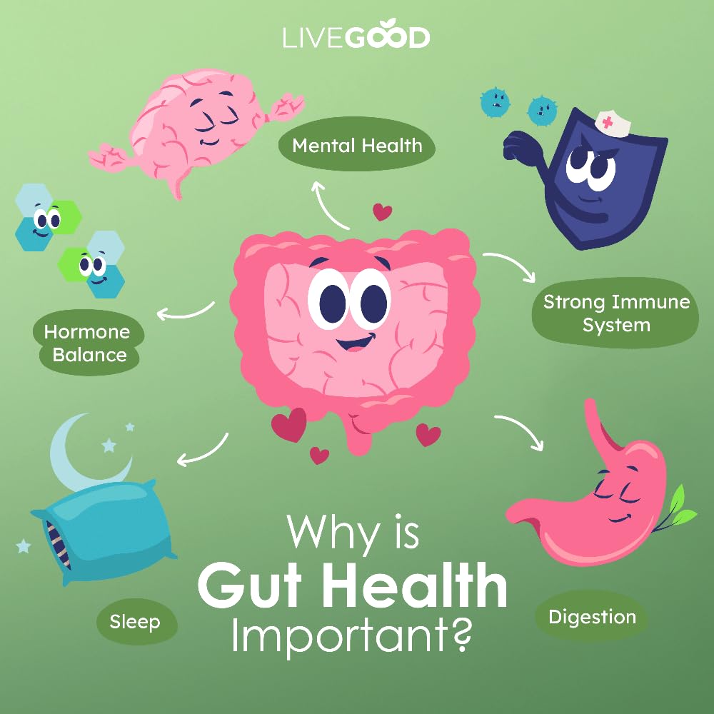 LIVEGOOD Probiotic Gut Support Capsule 60 Count