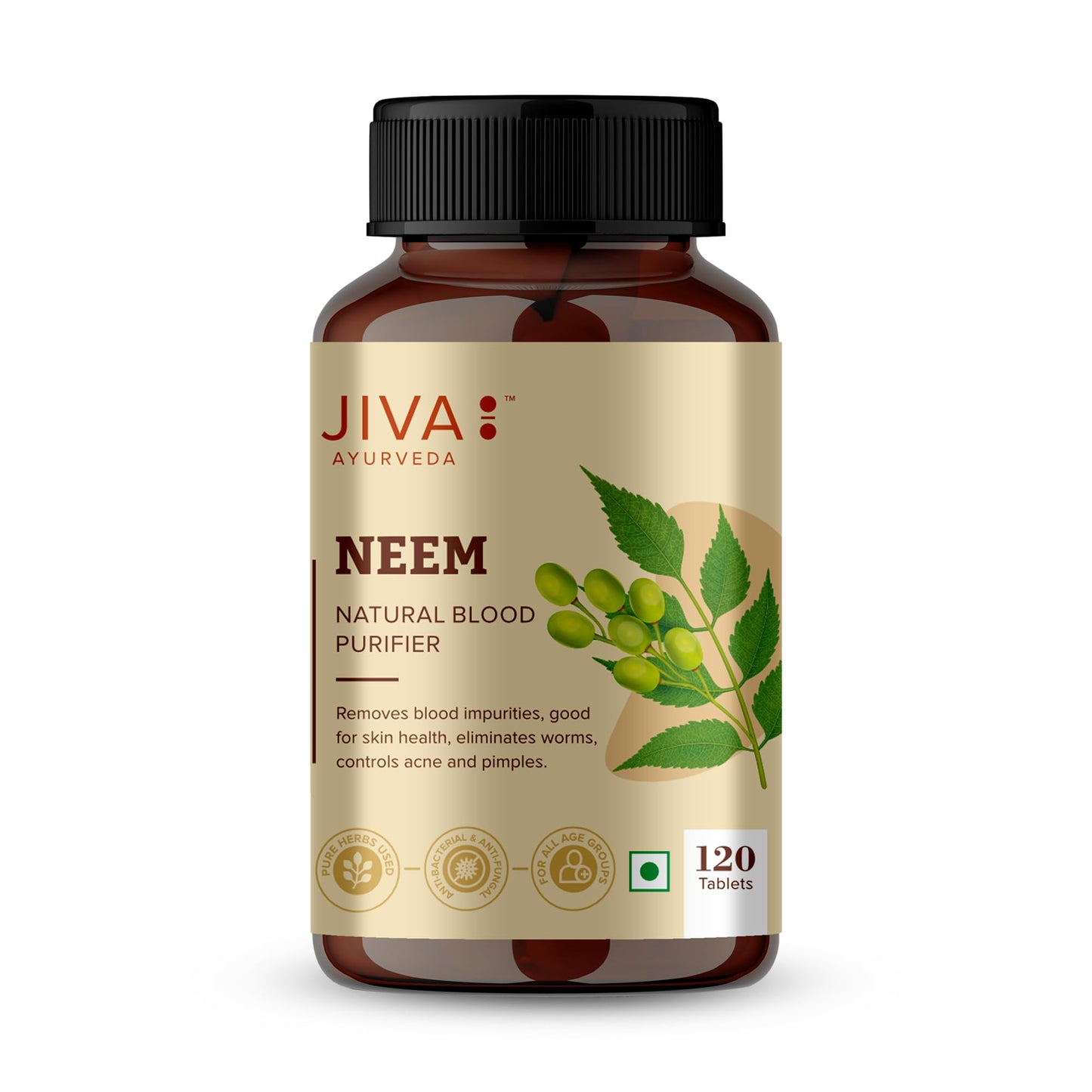 Jiva Ayurveda Neem Tablets Tablet 120 Count