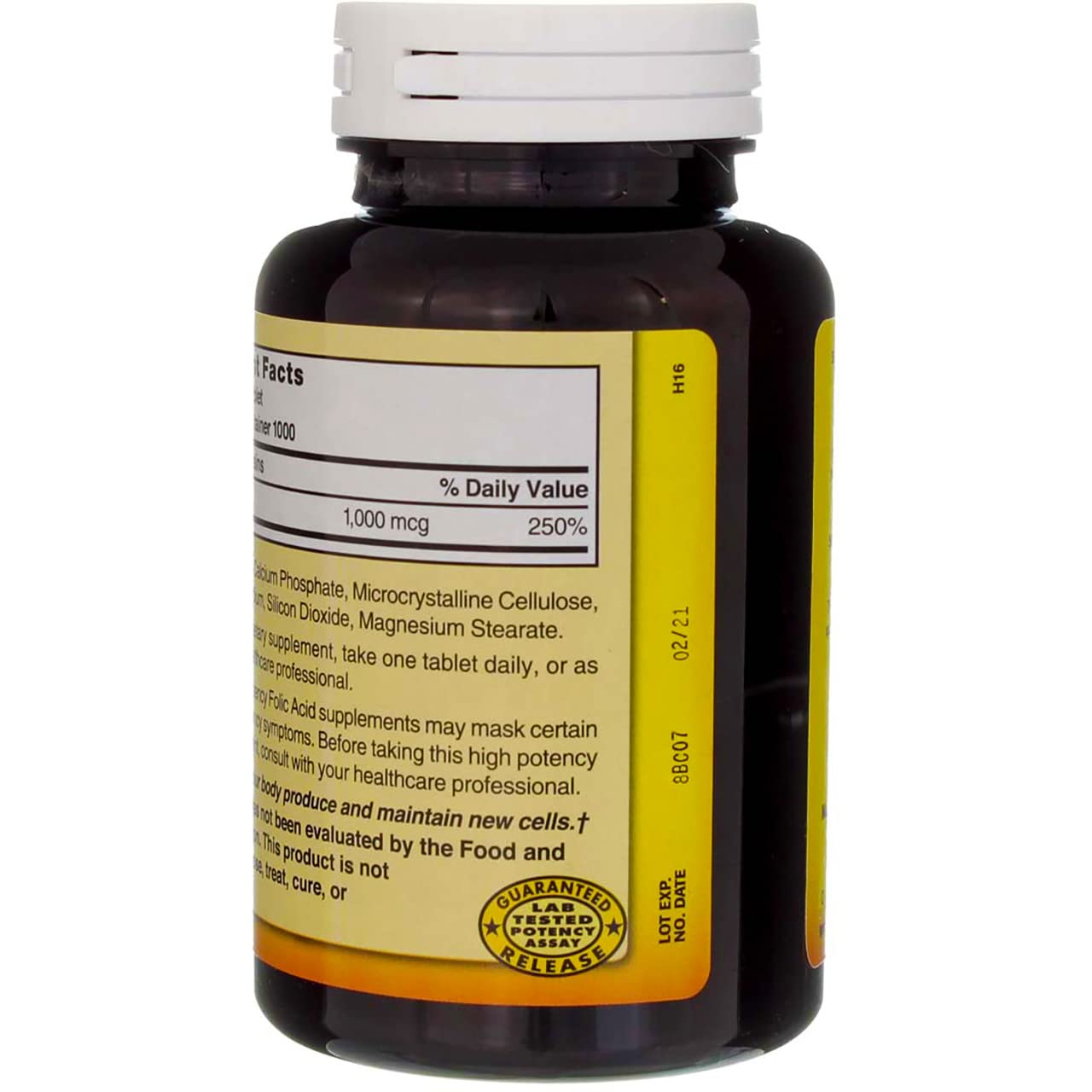 Nature's Blend Folic Acid 1000 mcg, 3000 Tablets