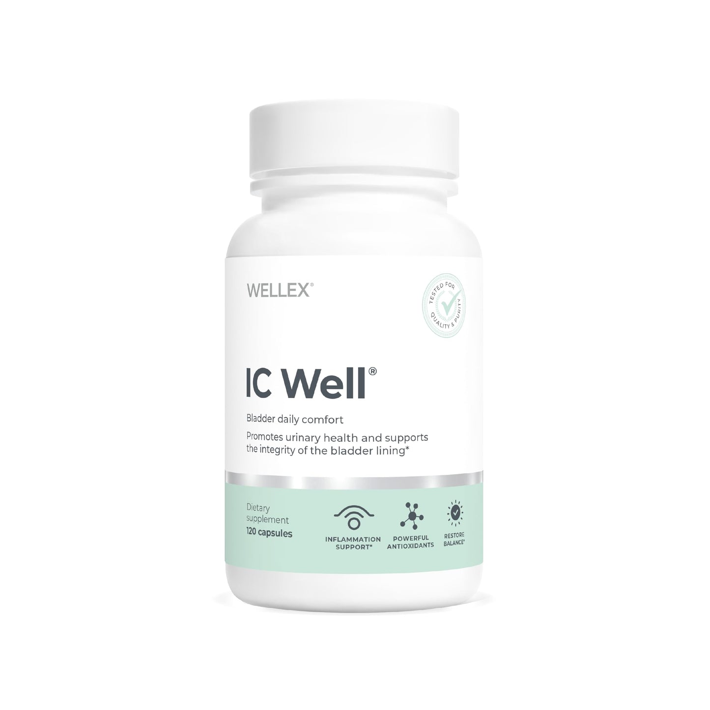 Papillex IC Well Bladder Comfort & Urinary Wellness Support Supplement Capsules 120