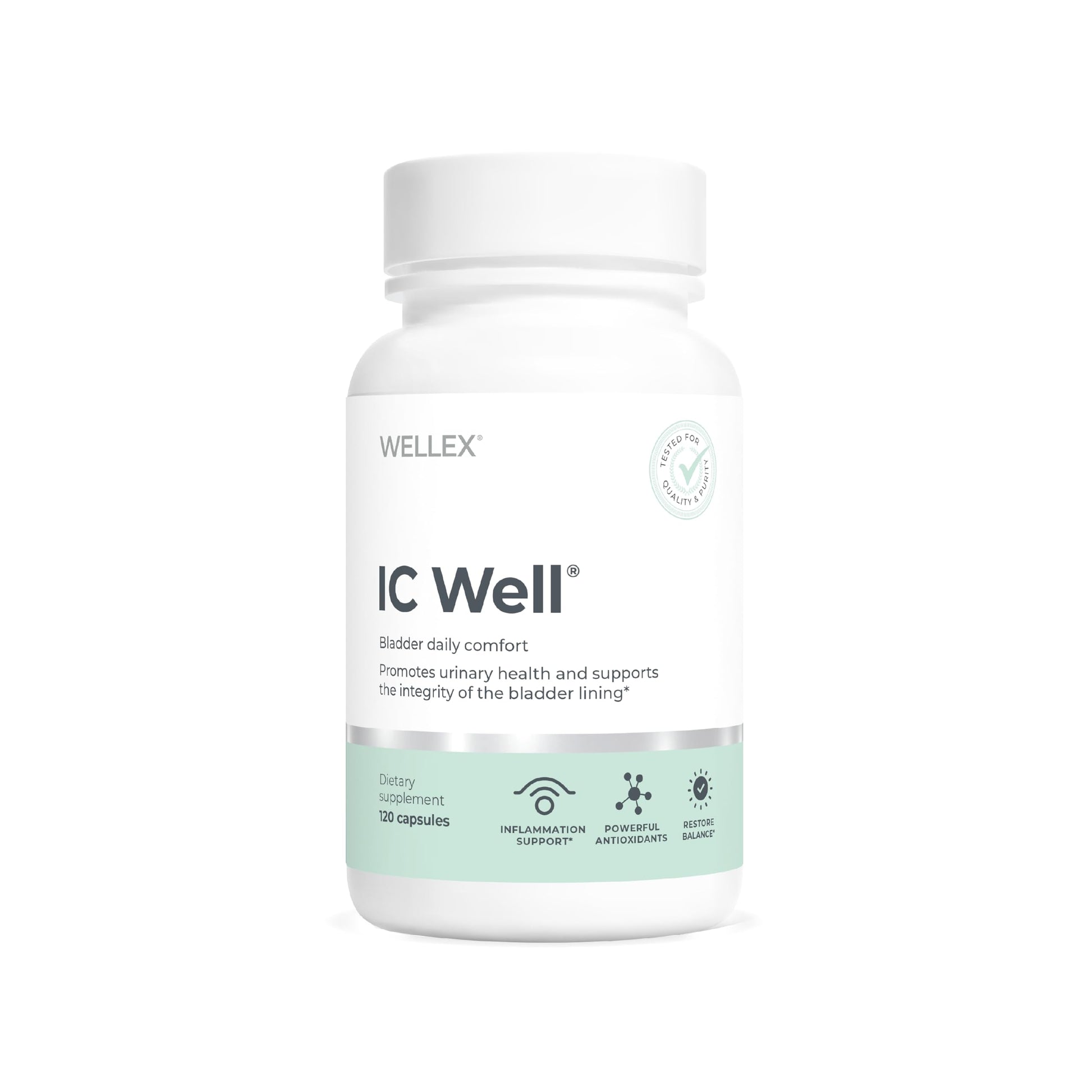 Papillex IC Well Bladder Comfort & Urinary Wellness Support Supplement Capsules 120