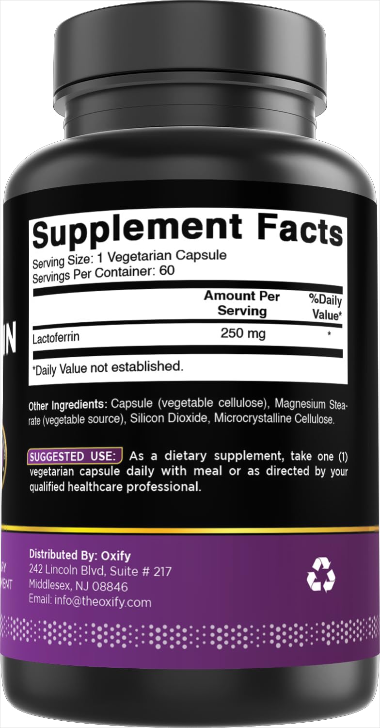 Oxify Lactoferrin 250 mg Capsule, 60 Capsules