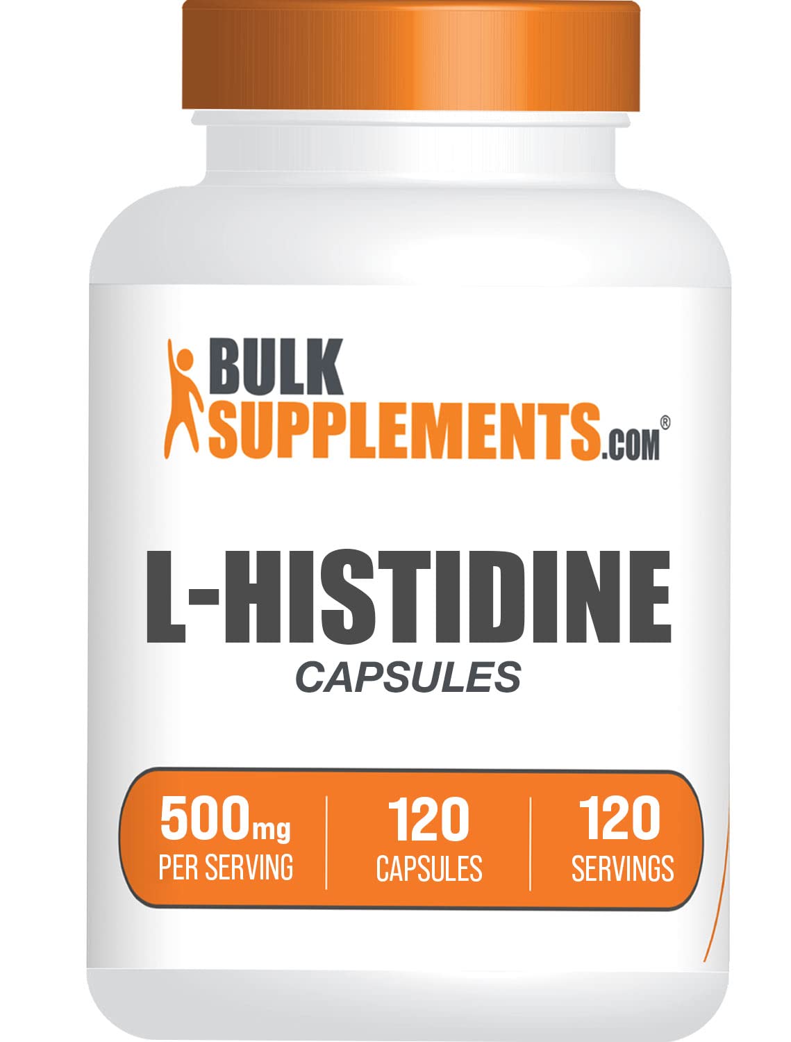 BulkSupplements L-Histidine 120 Capsules