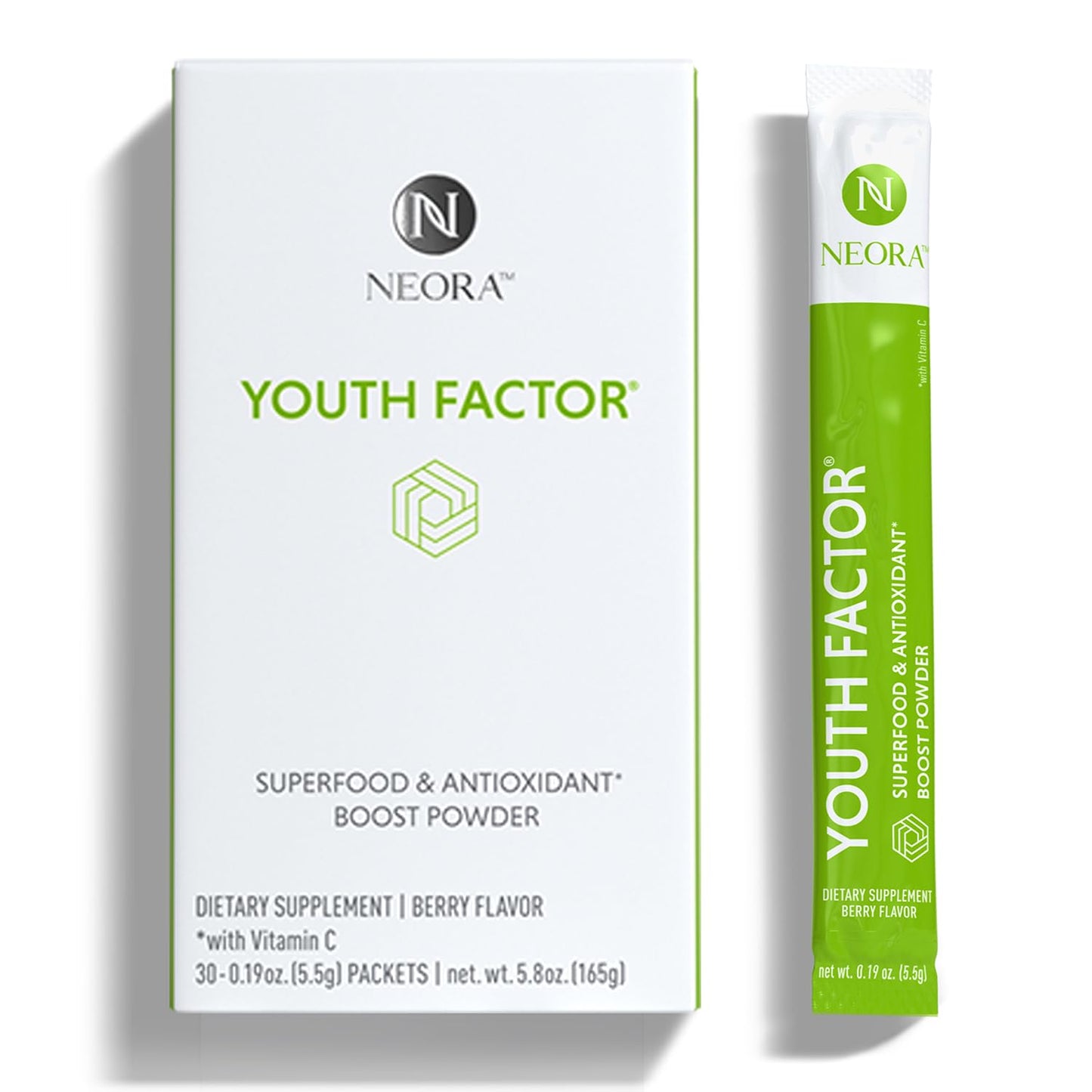 NEORA Youth Factor Superfood Boost Powder, 30 Packets