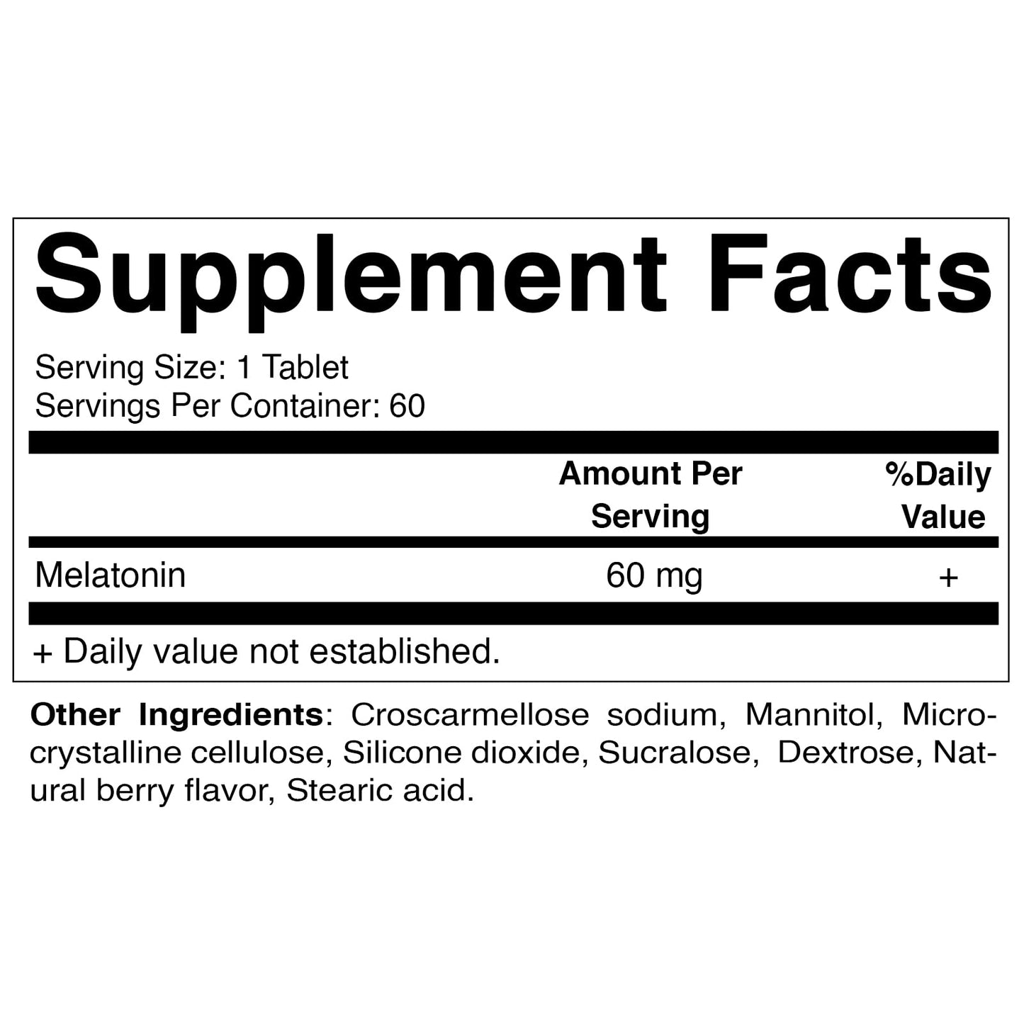 Vitamatic Melatonin 60mg Capsule, 60 Capsules