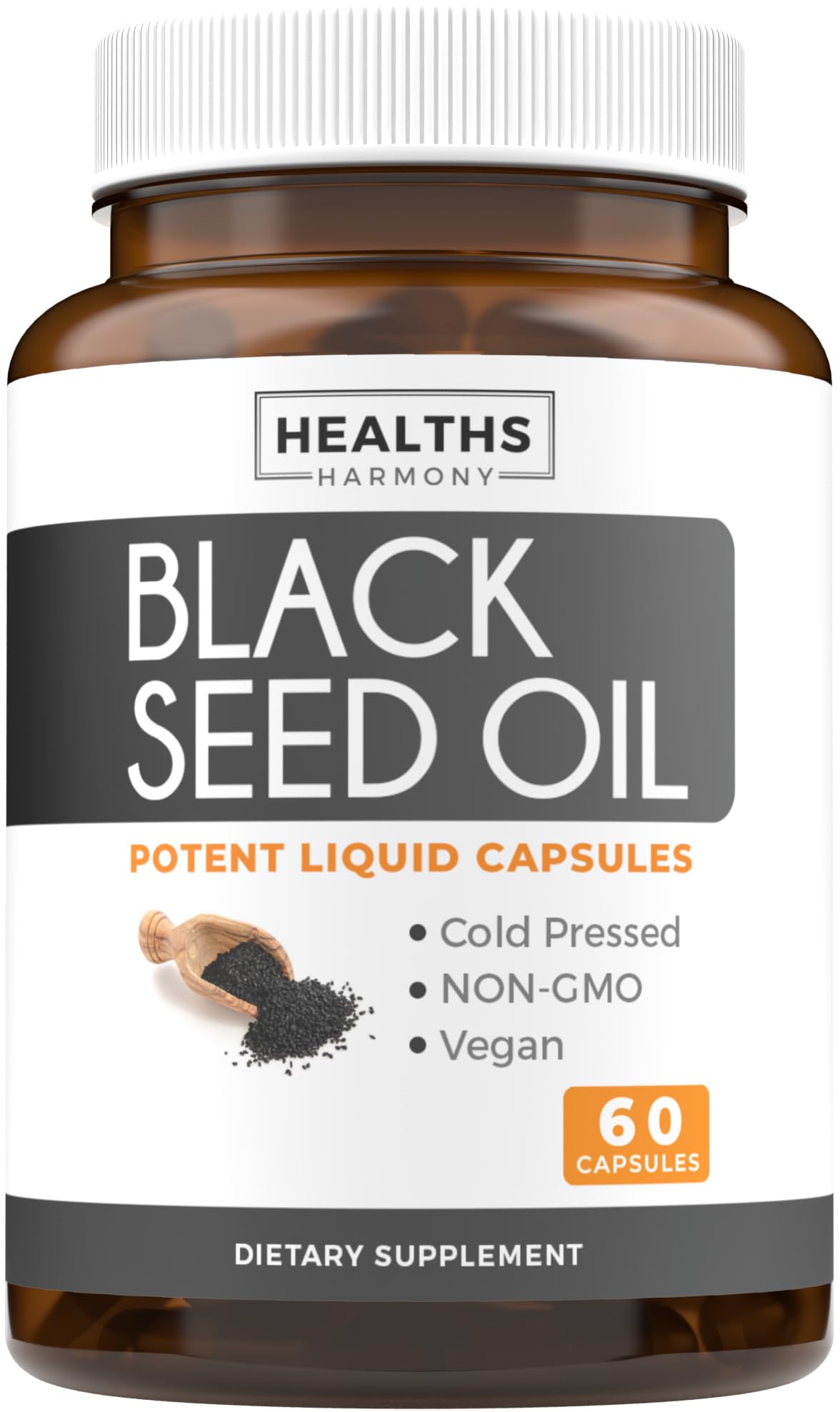 Healths Harmony Black Seed Oil Softgel Capsules 60 Count
