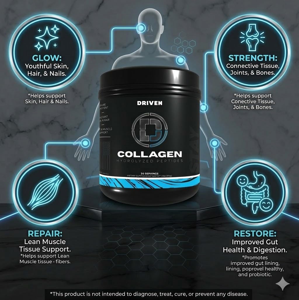 Driven Nutrition Collagen Peptides Powder 9 oz
