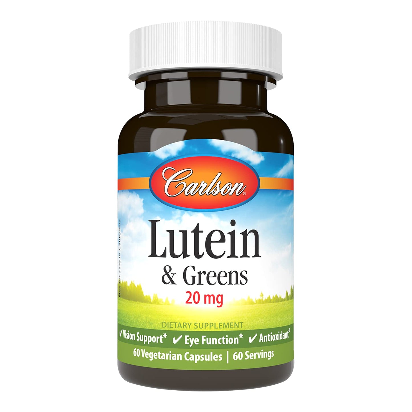 Carlson Lutein & Greens Capsule, 60 Count
