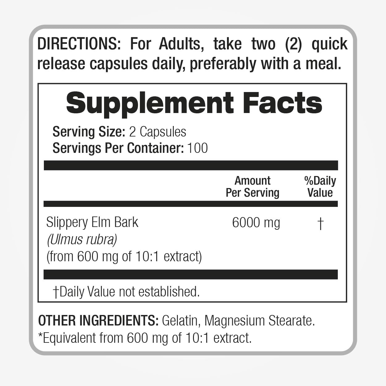 FITO MEDIC'S Lab Slippery Elm Bark Supplement Capsule 1