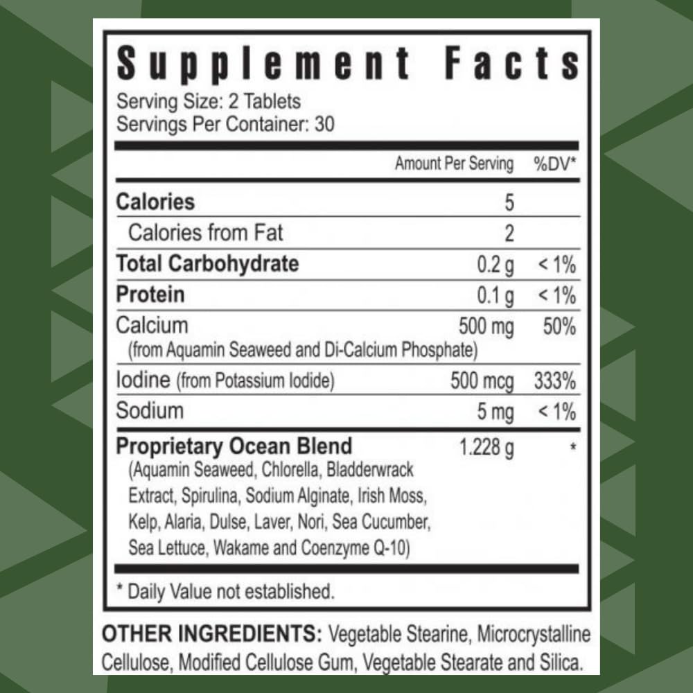 Youngevity Ultimate Ocean's Gold Thyroid & Heart Support Capsules 120