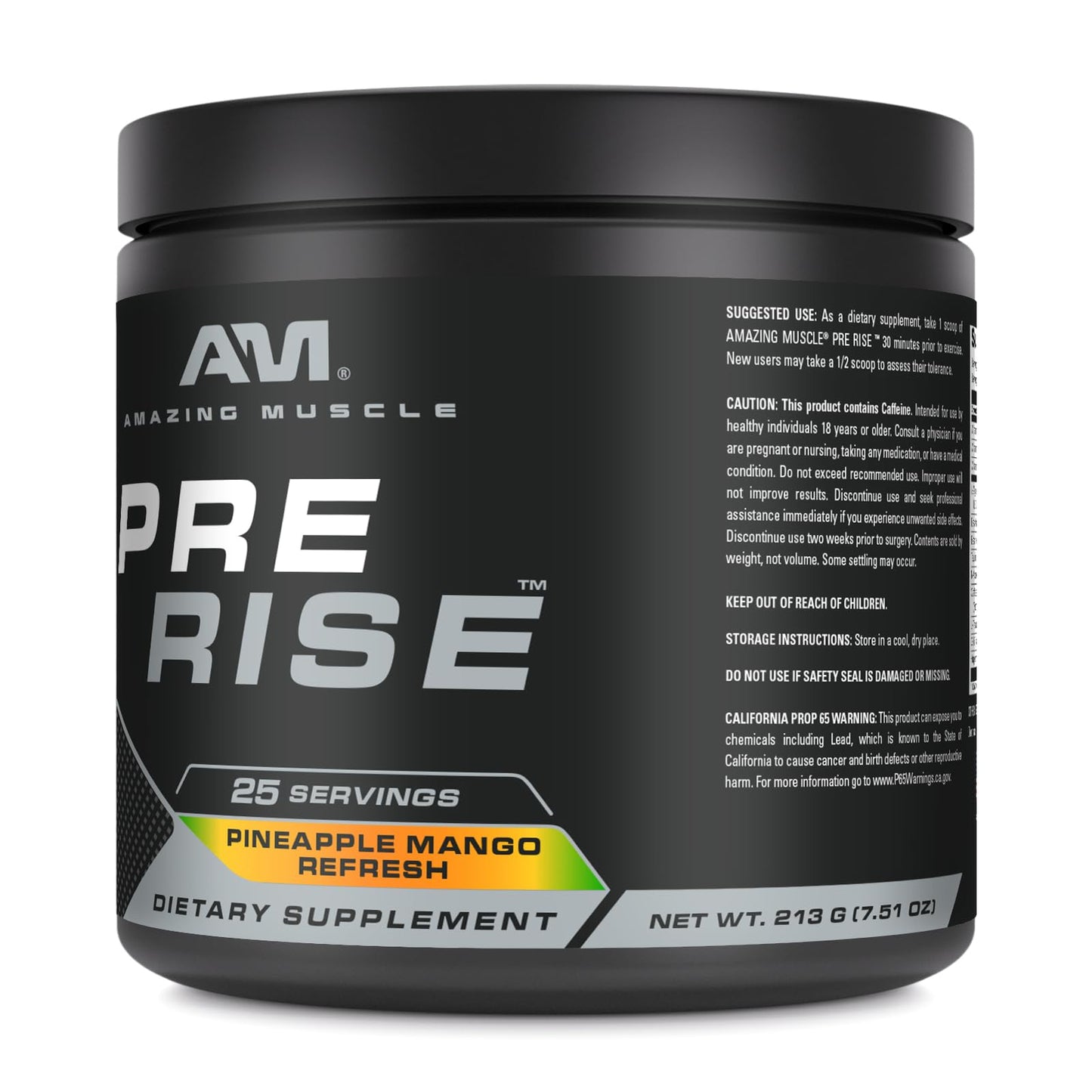Amazing Muscle Pre Rise Powder 1 Ounce (Pack of 1), 25 Servings