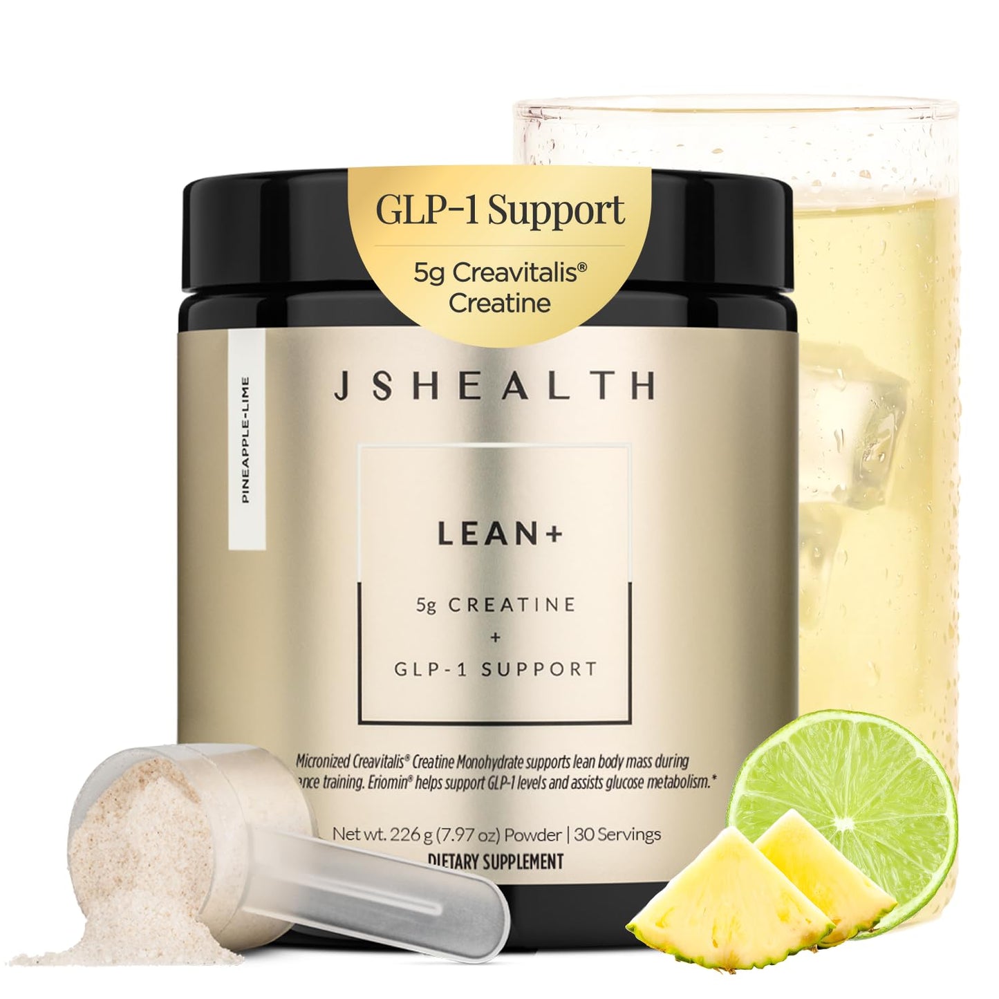 JSHealth Lean+ Creatine Monohydrate for Women Powder, 30 Servings