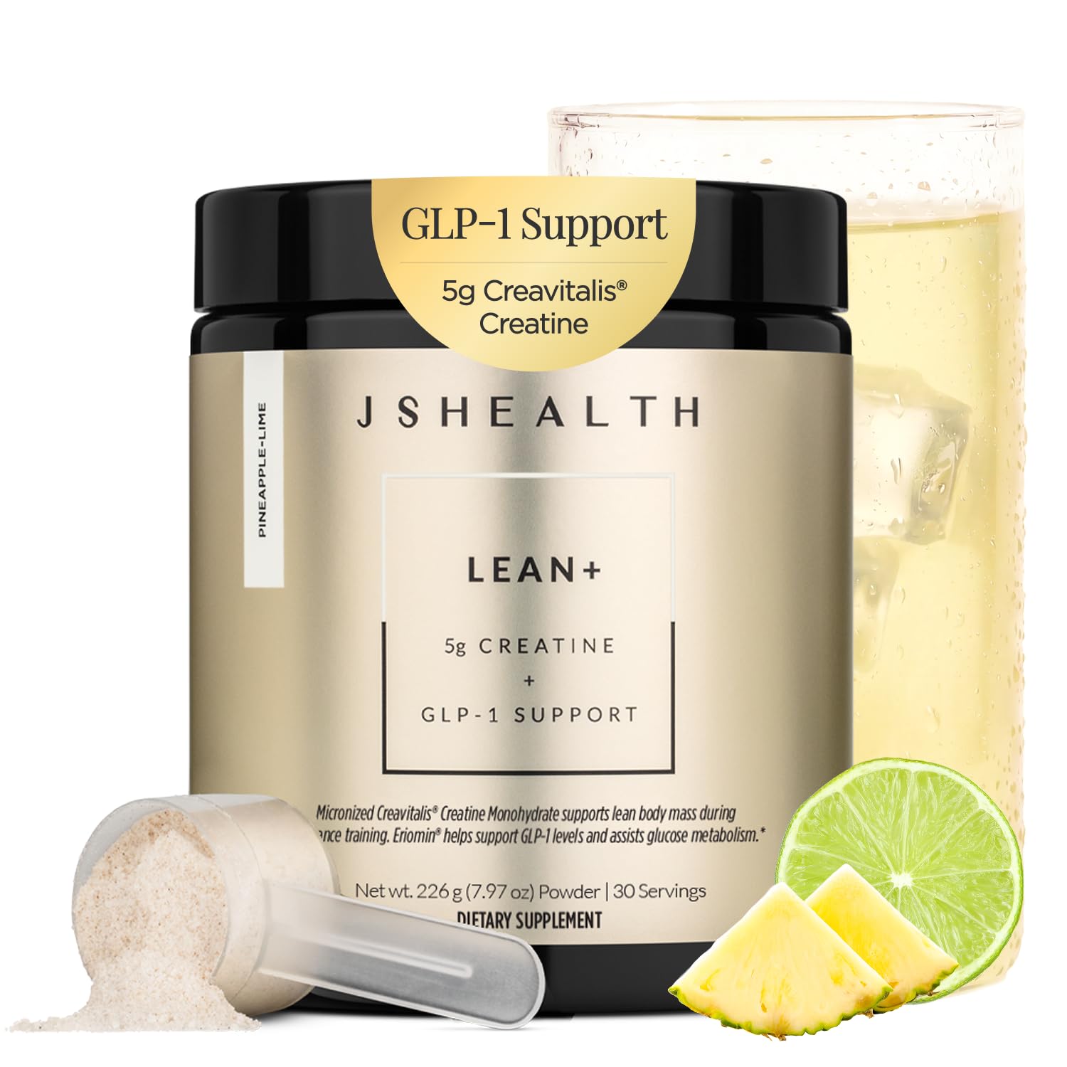 JSHealth Lean+ Creatine Monohydrate for Women Powder, 30 Servings