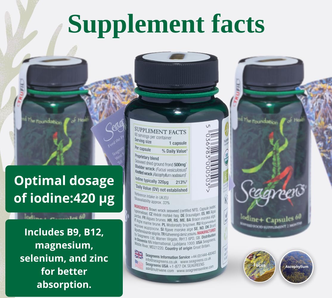 Seagreens Everyday Iodine+ 60 Capsules
