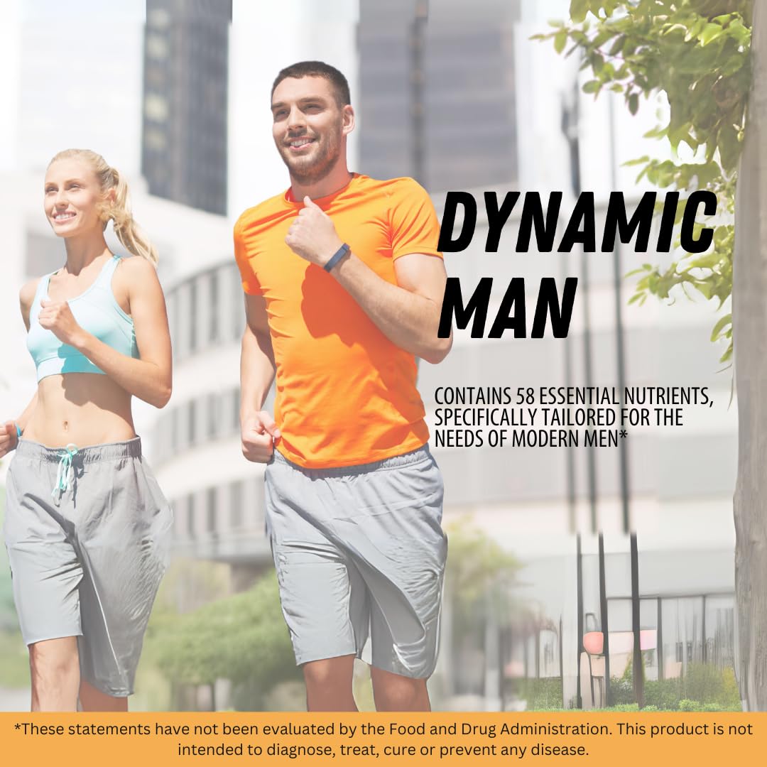 DNAVITE Dynamic Man Men’s Multivitamin Tablets, 120 Count