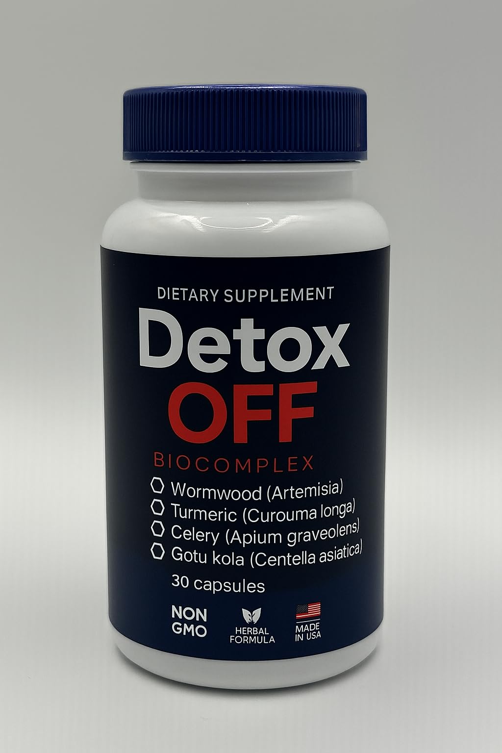 Detox Off Natural Herbal Supplement Capsules, 30 Count