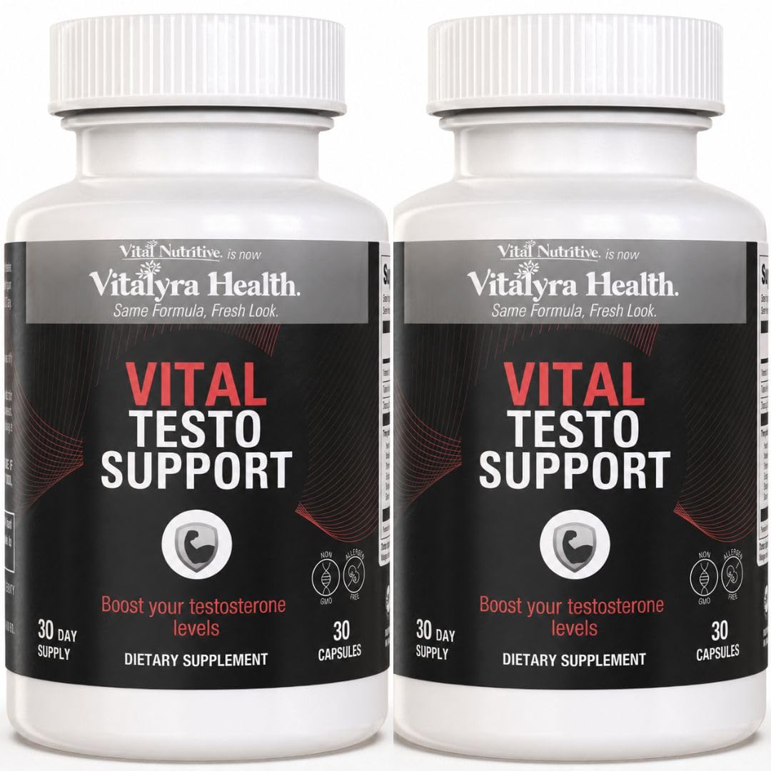 Vitalyra Health Testo Support – Testosterone Support Supplement for Men Capsules 60