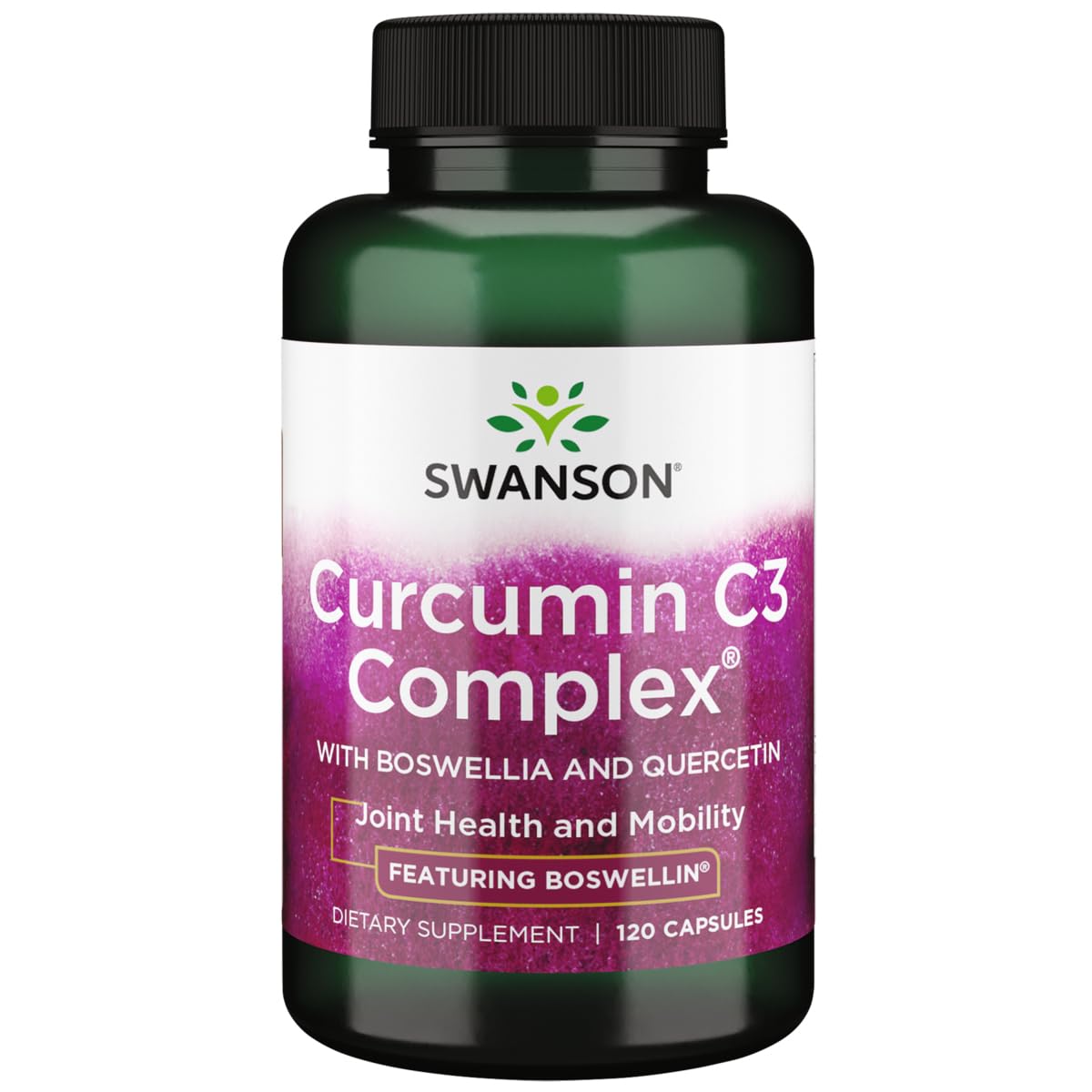 Swanson Curcumin C3 Complex with Boswellia and Quercetin, 120 Capsules