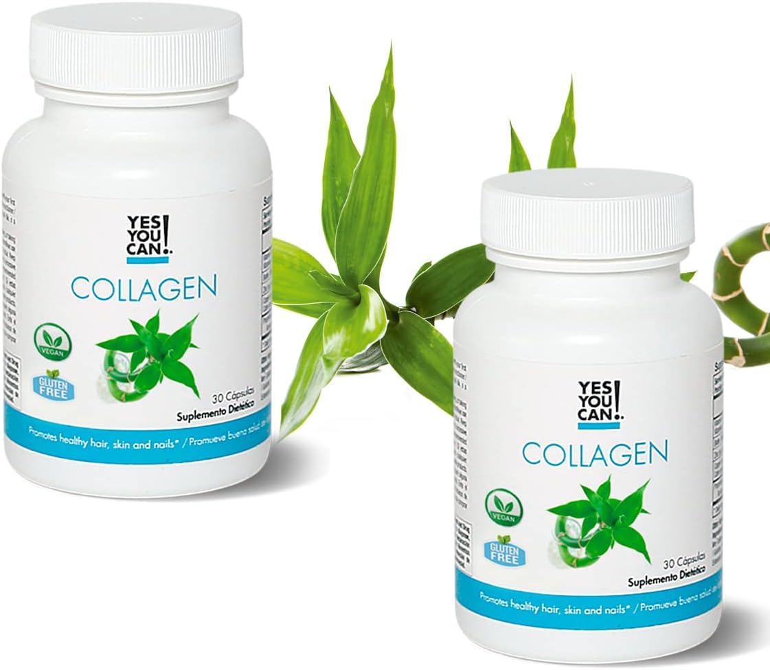 Yes You Can! Collagen Capsules for Women and Men, 290 mg Bovine Collagen, Vitamin A, Vitamin D3, Zinc and Copper, 60 Capsules