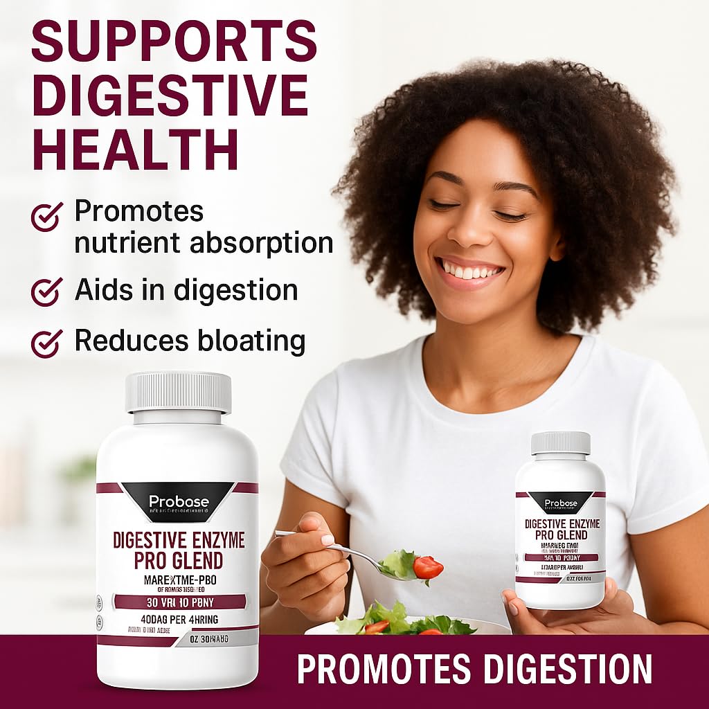 Probase Nutrition Digestive Enzyme Pro Blend 60 Capsules
