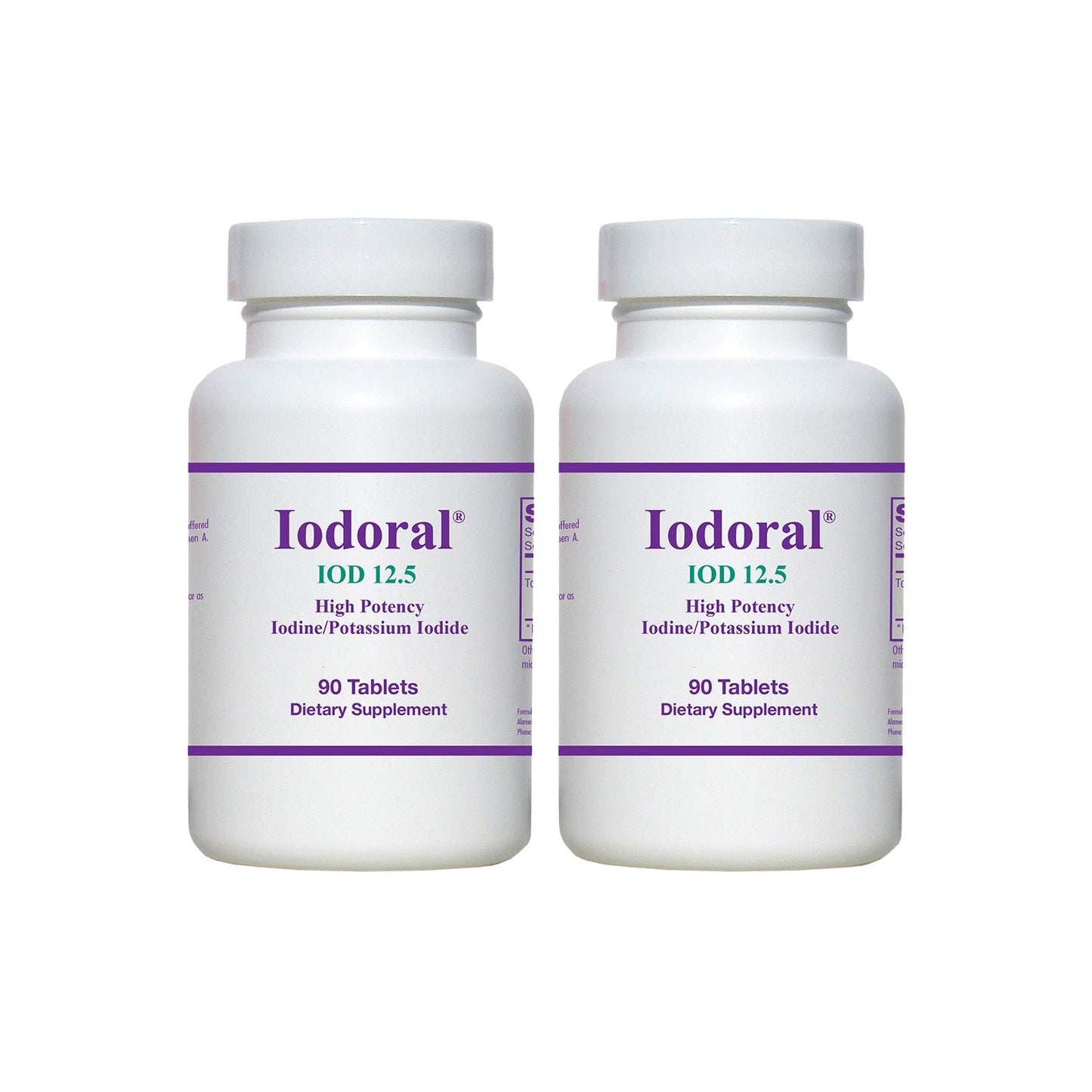 Optimox Iodoral 12.5 mg Iodine Tablets, 180 Count