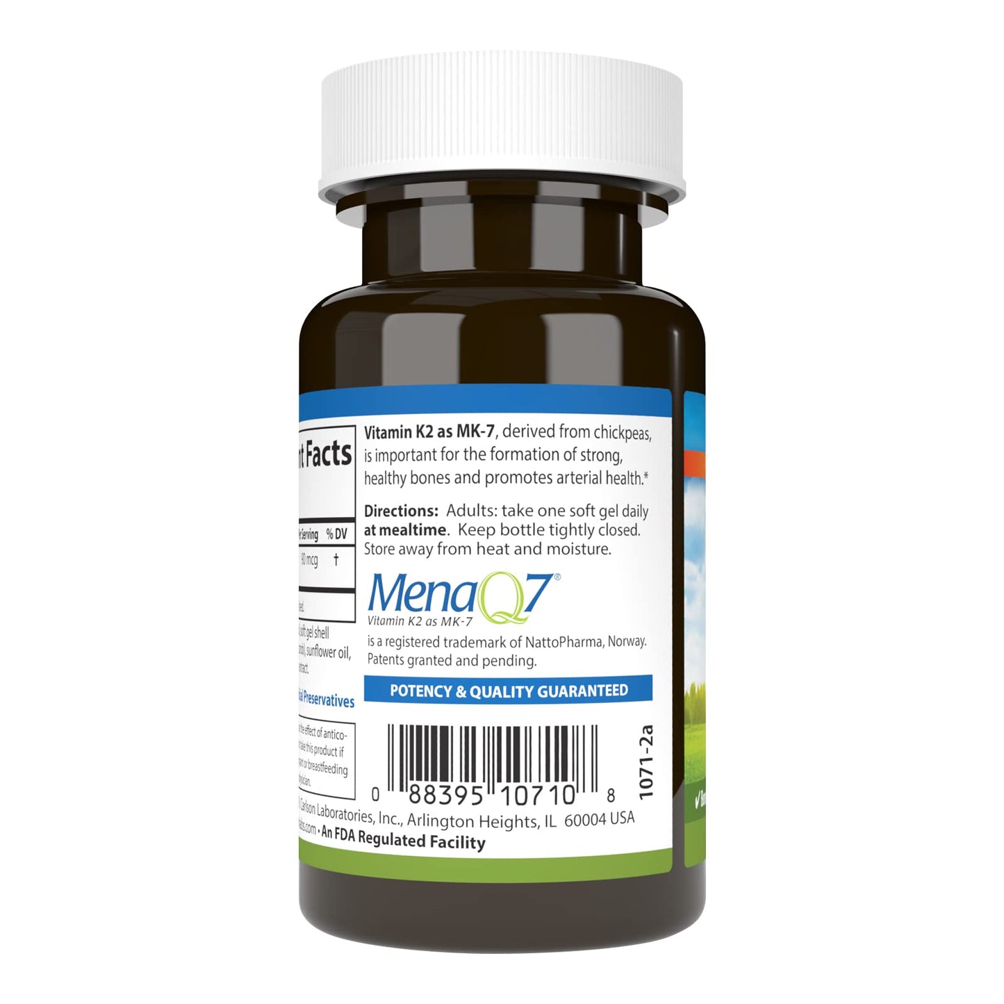 Carlson Vitamin K2 MK-7 (Menaquinone) 90 mcg Softgel, 60 count