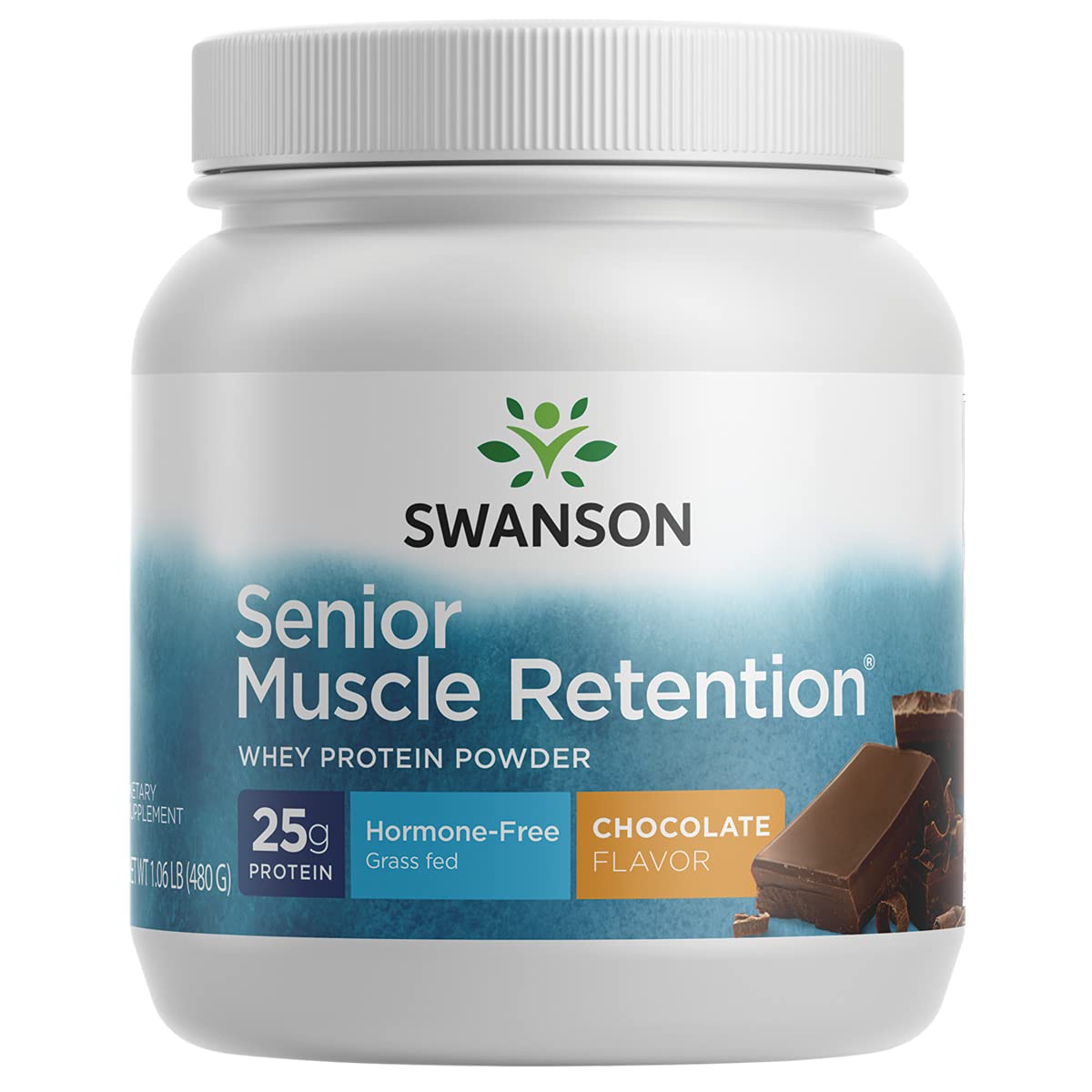 Swanson ULT Senior Muscle Chocolate Protein Powder 1.06 lb
