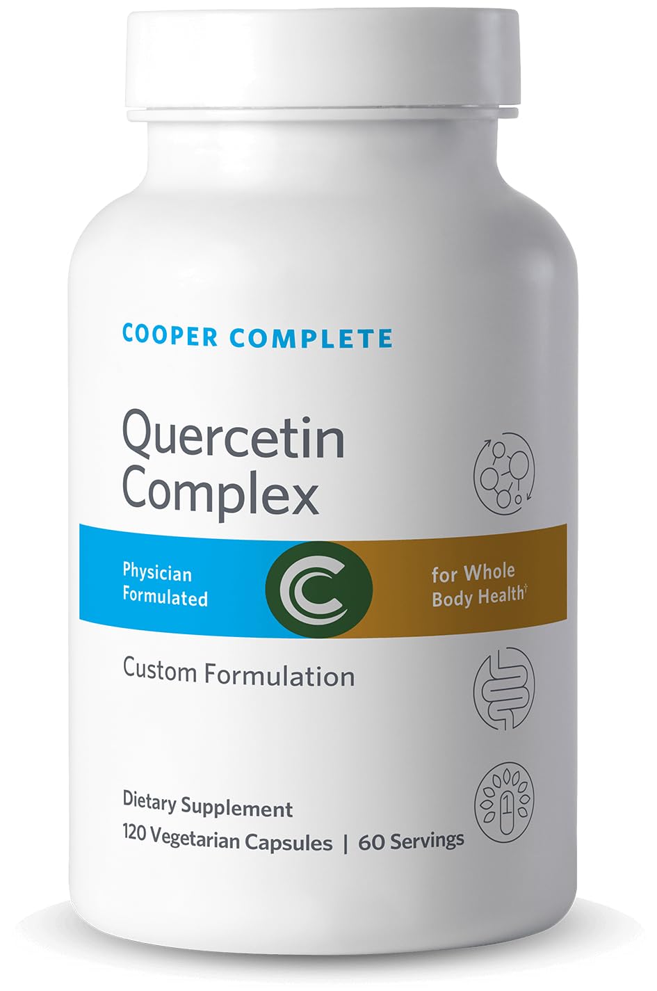 Cooper Complete Quercetin Complex, Bromelain & Vitamin C Capsules, 60 Count