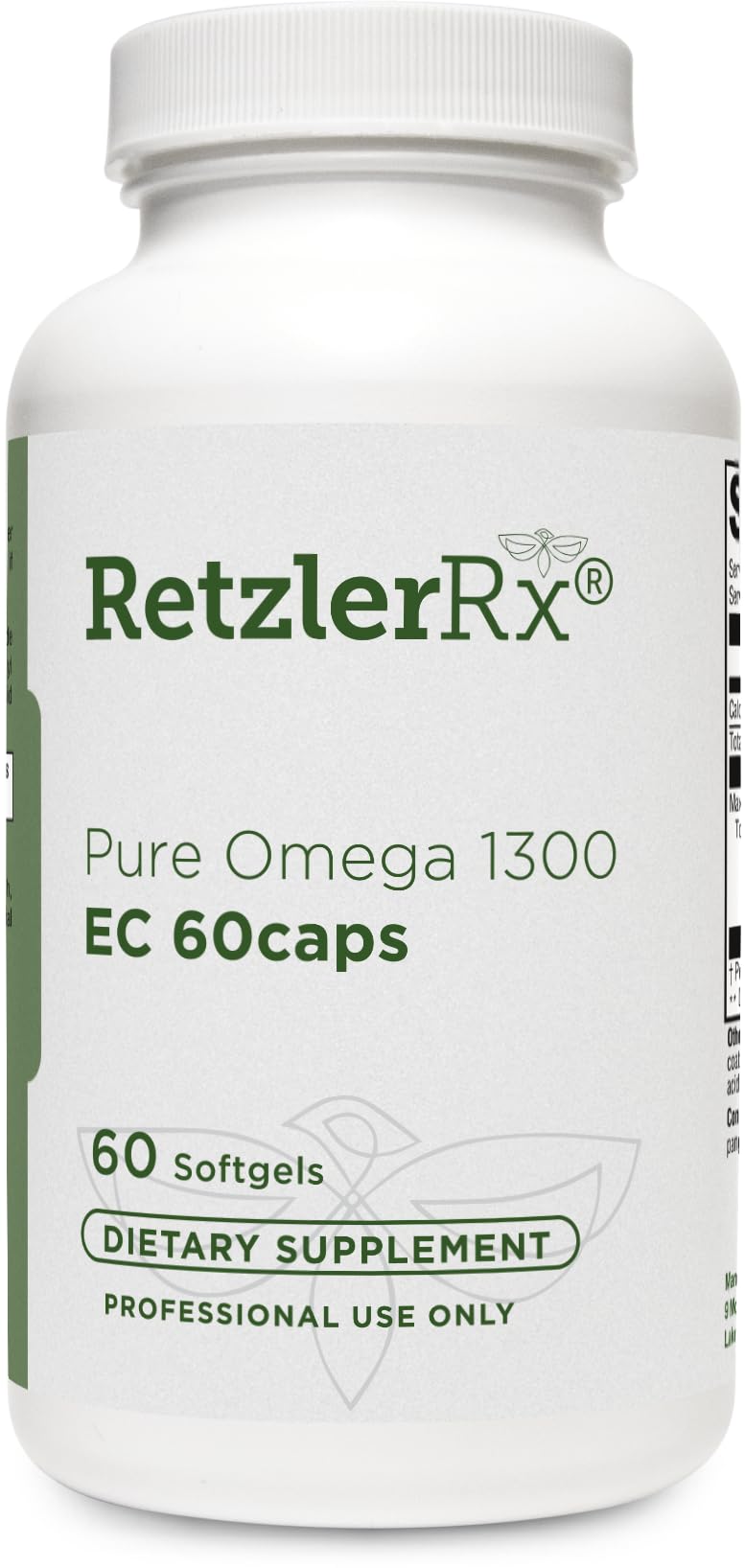 HormoneSynergy Omega 1300 EC Fish Oil Softgels 60 Count