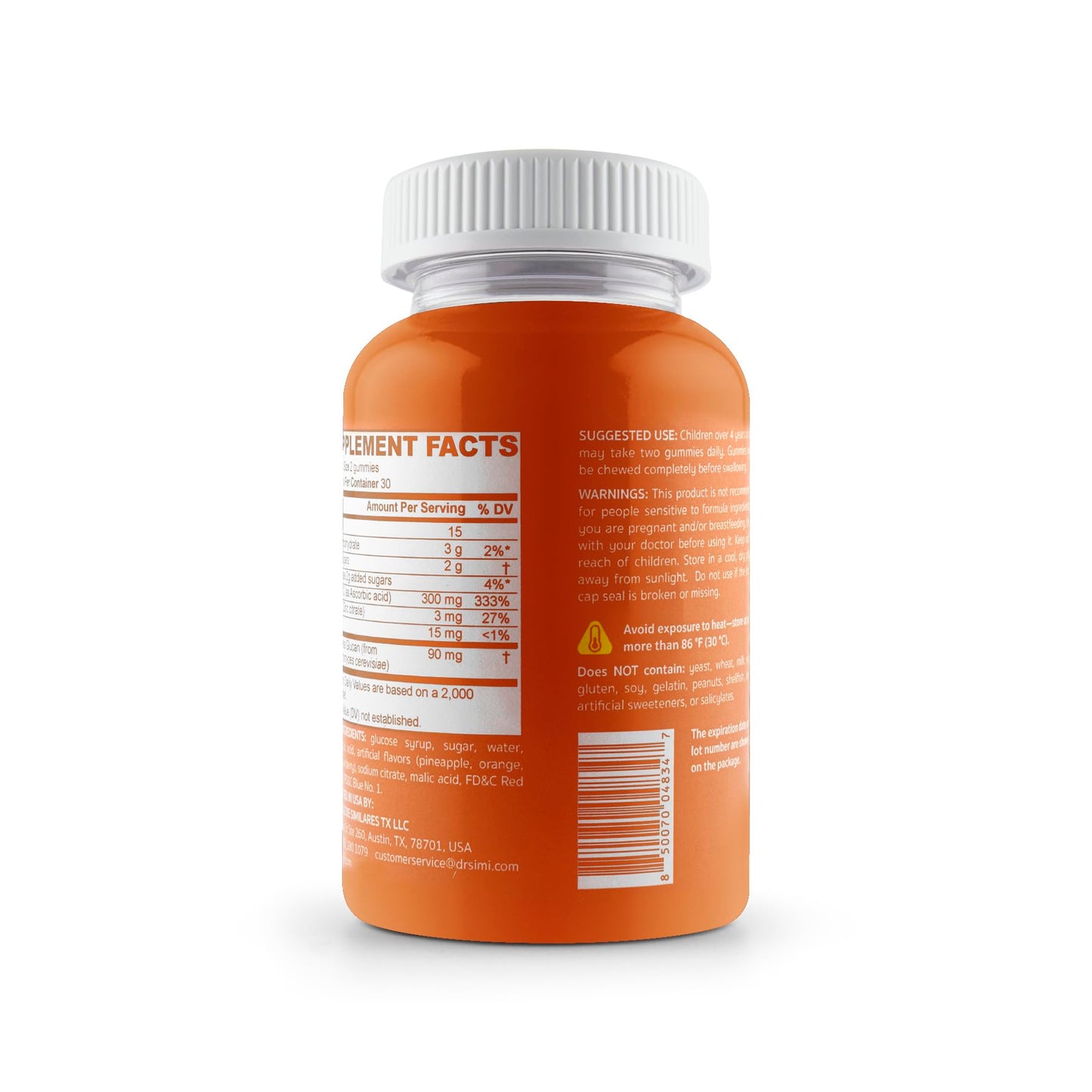 MULTI GOMI Kids Zinc + Beta-Glucan + Vitamin C Gummies – Immune Support for Kids 4+, 60 Gummies