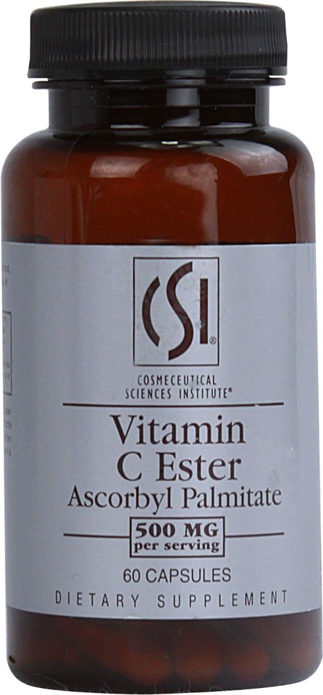 Cosmeceutical Sciences Institute (CSI) Vitamin C Ester Ascorbyl Palmitate Capsules, 60 Capsules