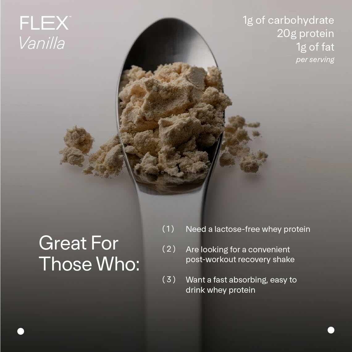 LTH Flex Whey Protein Isolate Powder, Vanilla, 1.65 lb