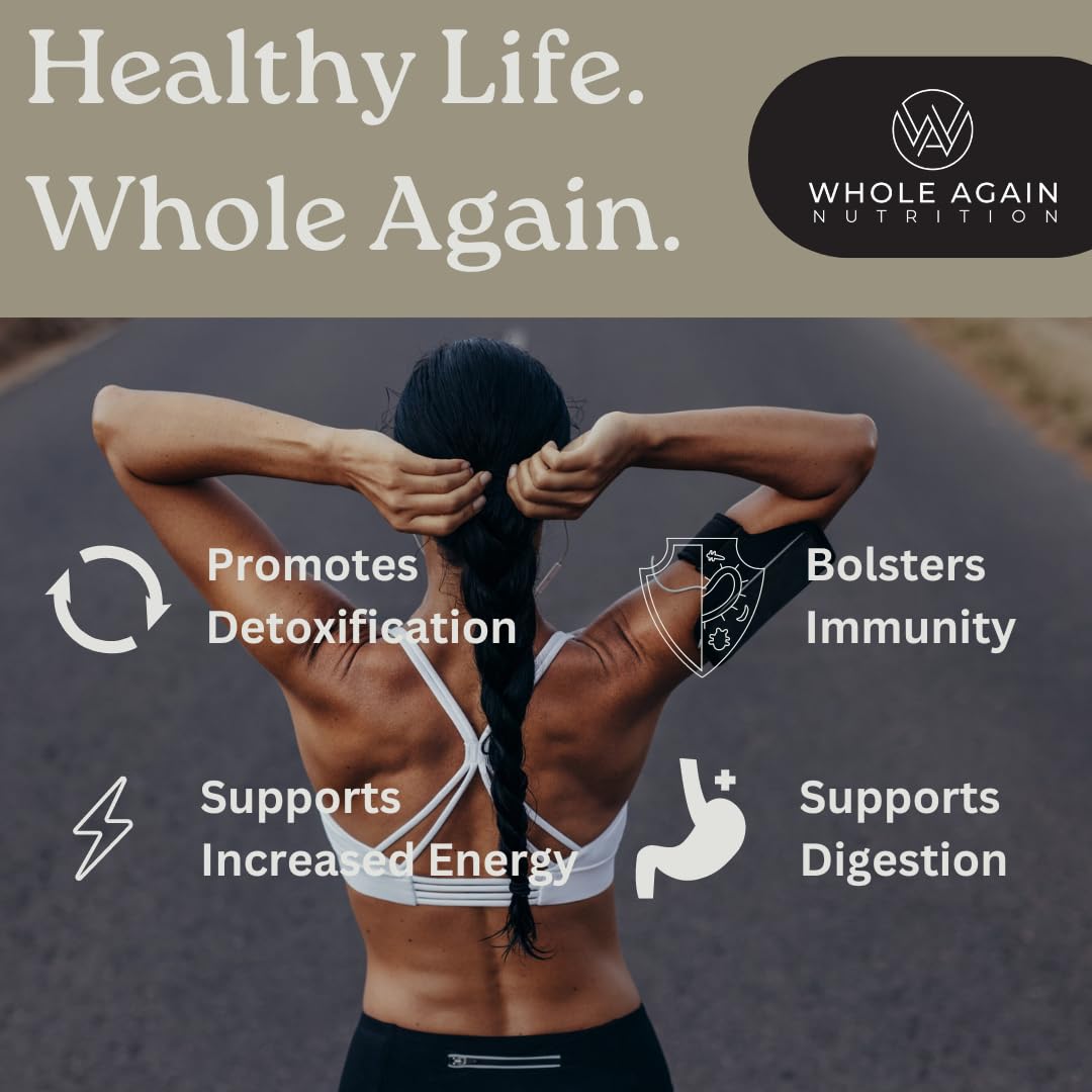 Whole Again Nutrition Grass Fed Beef Liver Capsules, 120 Count