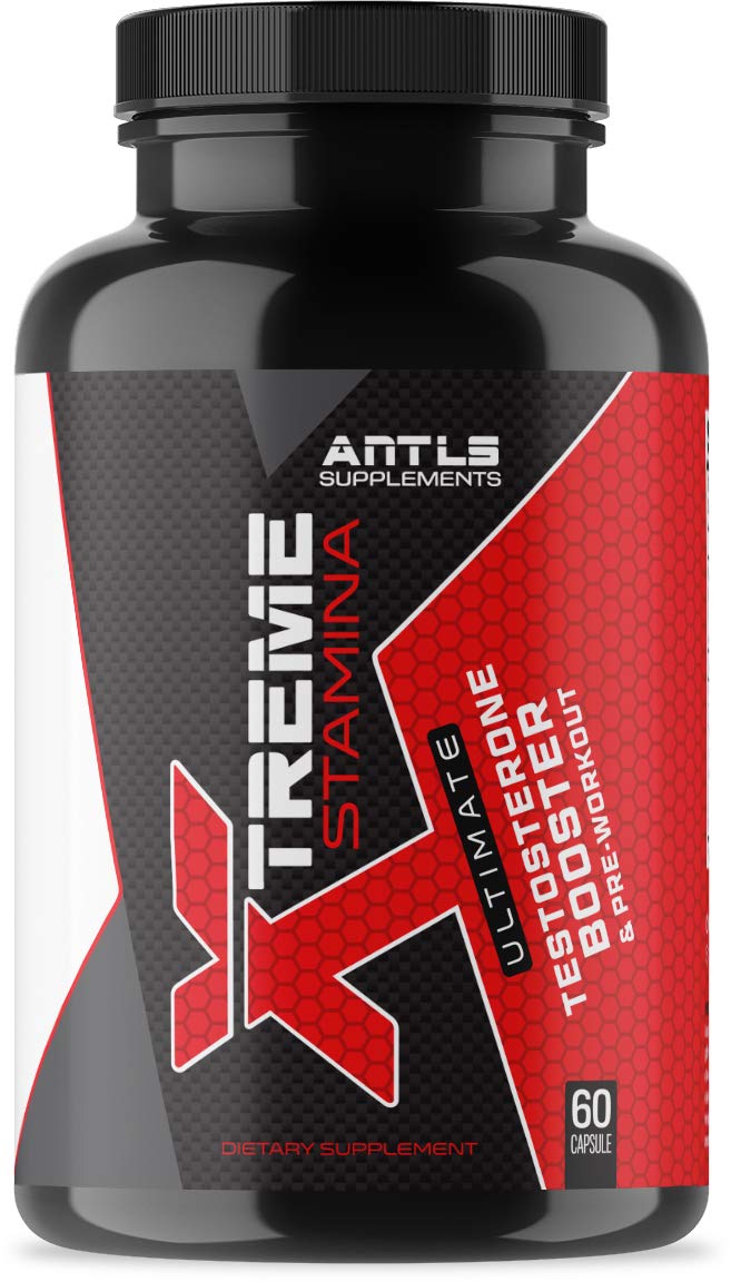 ANTLS Supplements Testosterone Booster for Men with Nitric Oxide Pre Workout, Capsule, 60 Count
