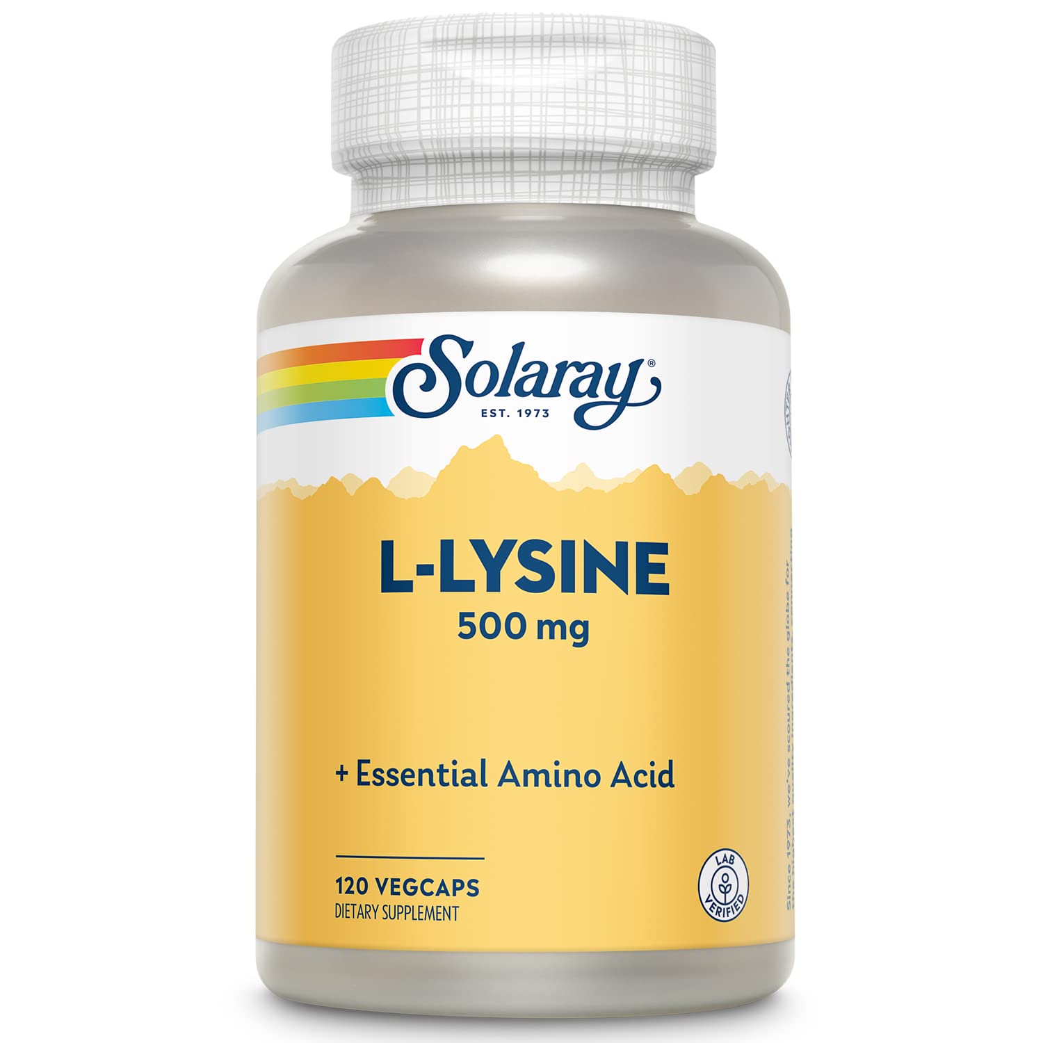 SOLARAY L-Lysine 500mg Capsule, 120 VegCaps