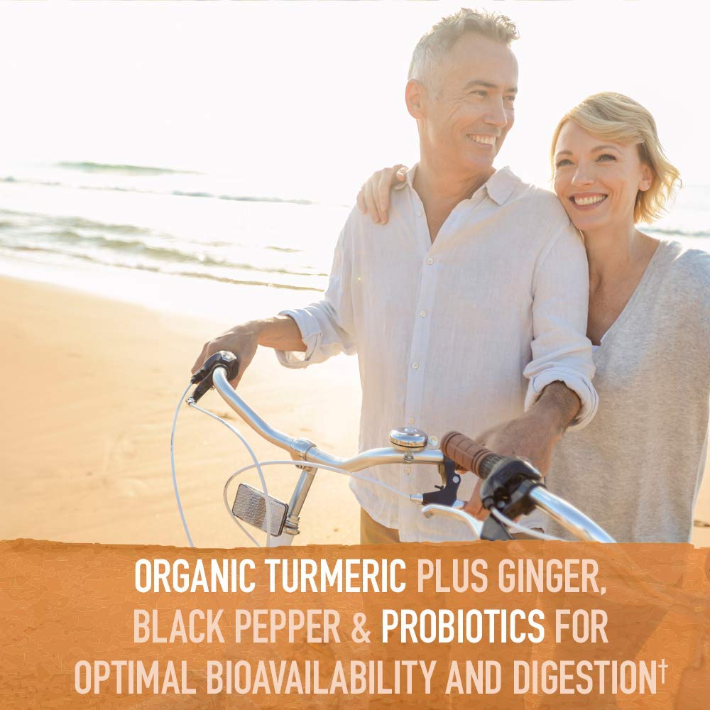 Garden of Life Organics Extra Strength Turmeric Inflammatory Response Vegetarian Tablets, 120 Count