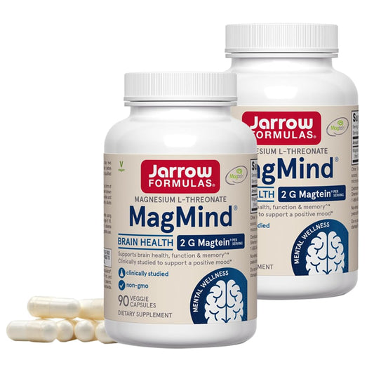 Jarrow Formulas MagMind Magnesium L-Threonate Capsules, 180 Count