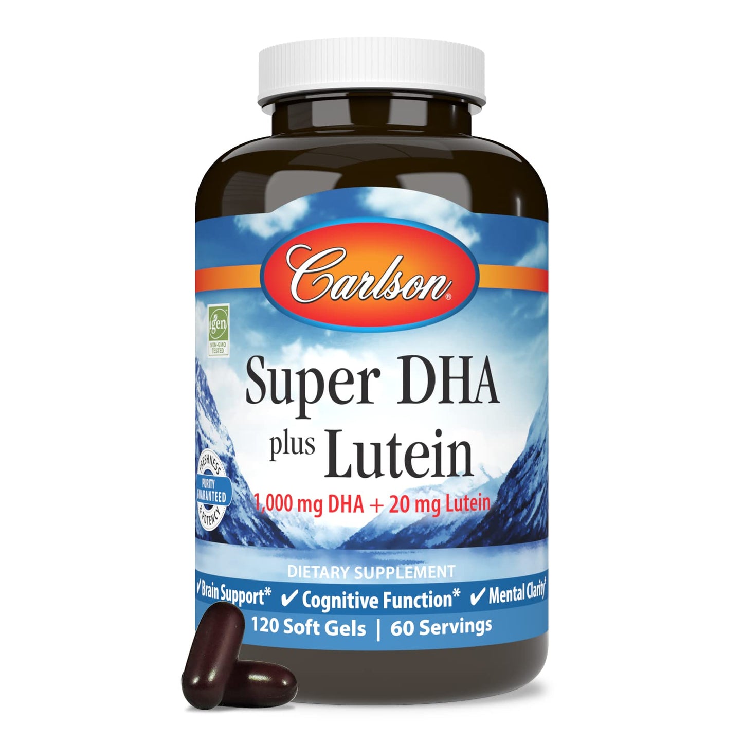Carlson Super DHA Plus Lutein Softgels 120 Count