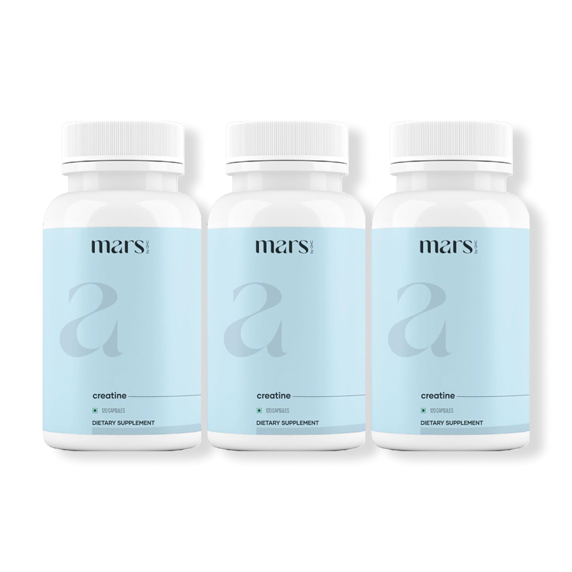Mars by GHC Micronized Creatine Monohydrate with Shilajit & Ashwagandha, 360 Capsules
