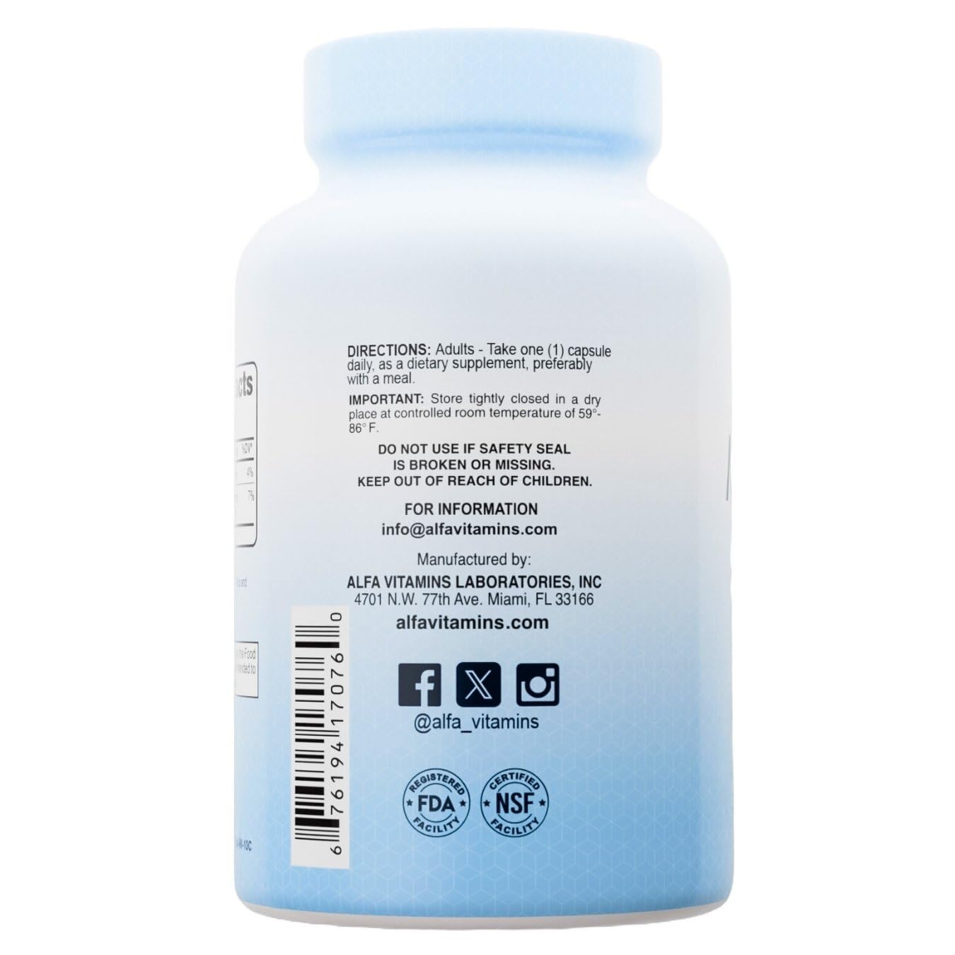 ALFA VITAMINS Magnesium Gluconate 550mg Tablet, 100 Tablets