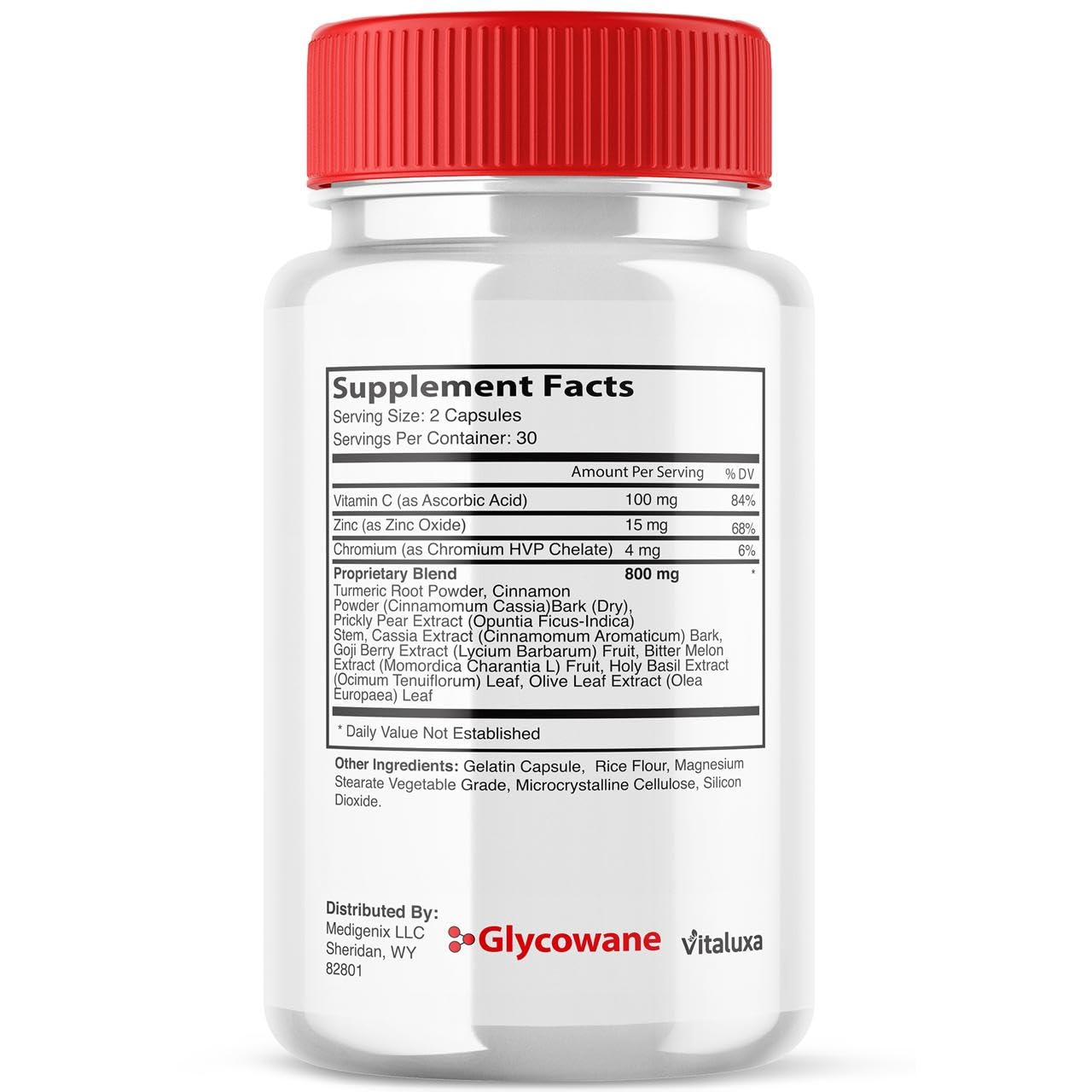 Vitaluxa Glycowan Capsules, 180 Capsules