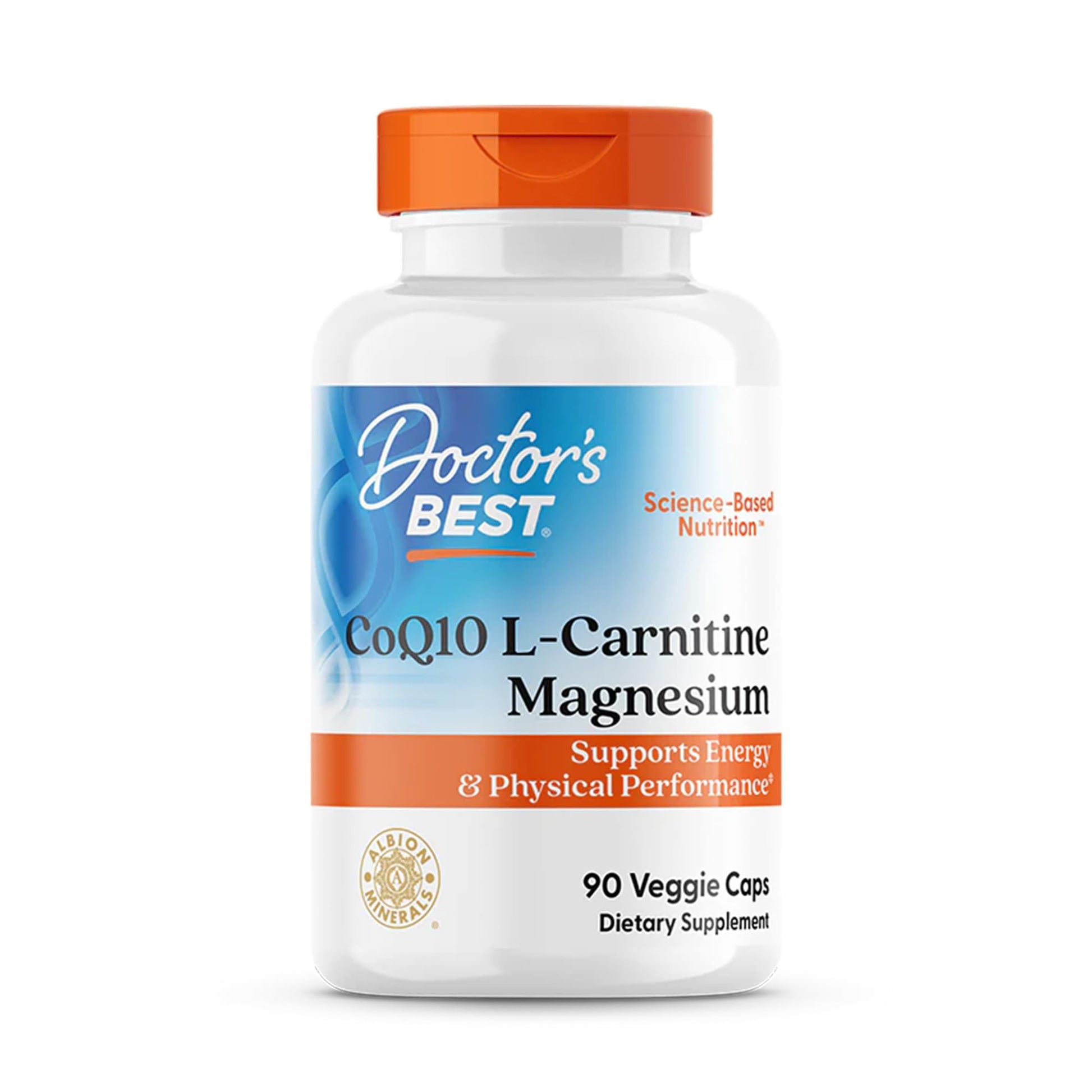 Doctor's Best CoQ10 L-Carnitine Magnesium Supplement Capsule 90 Count