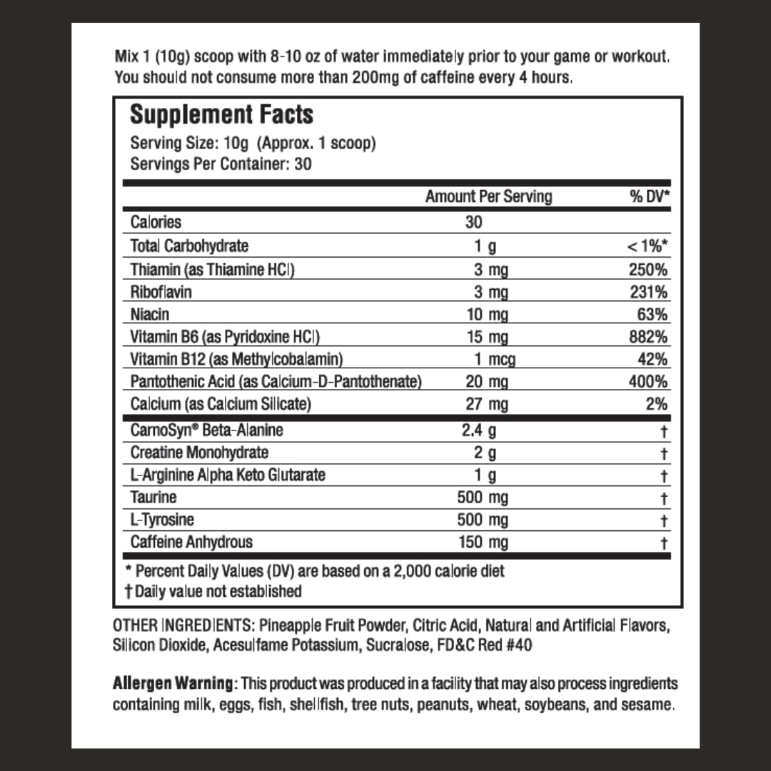 Proven4 Sport Pre Workout Powder with Creatine, Beta-Alanine and Caffeine, NSF Certified, Fruit Punch, 10.58 Ounce